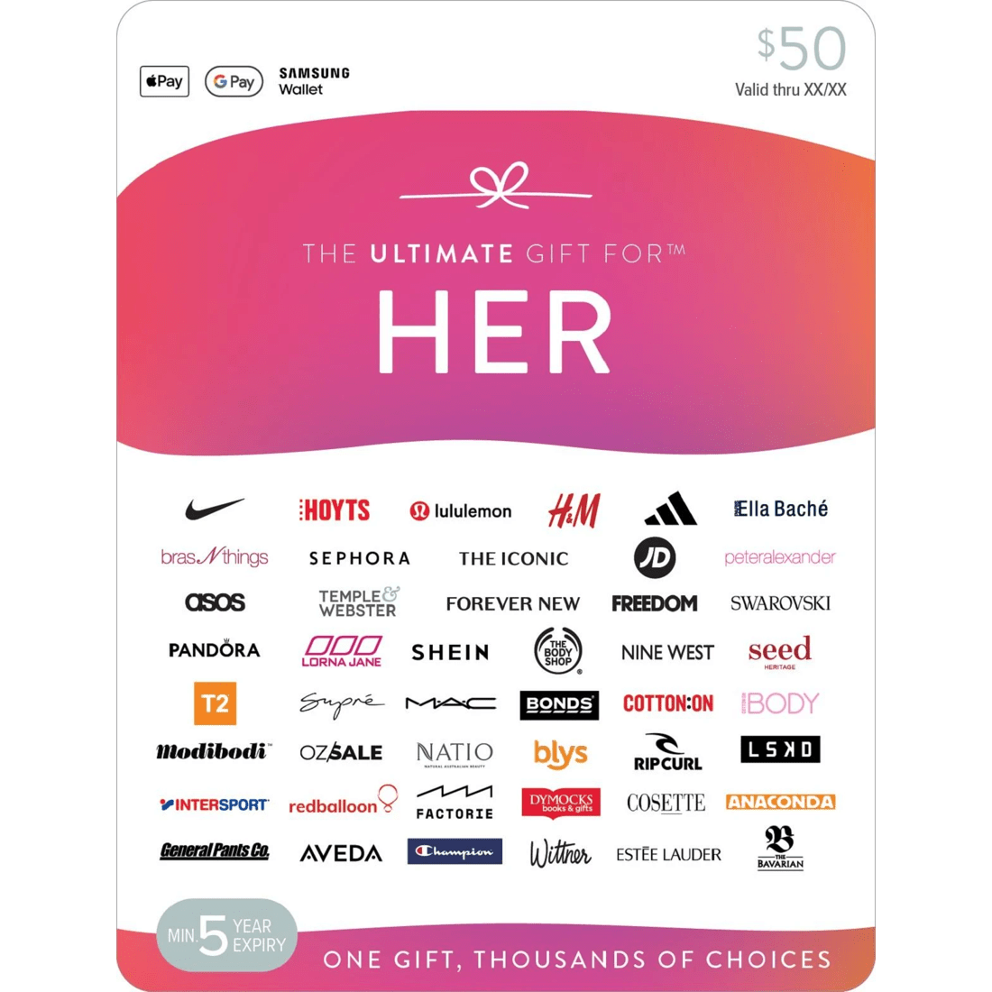 1 The Ultimate Gift For Her $50 Gift Card, 1 of 1