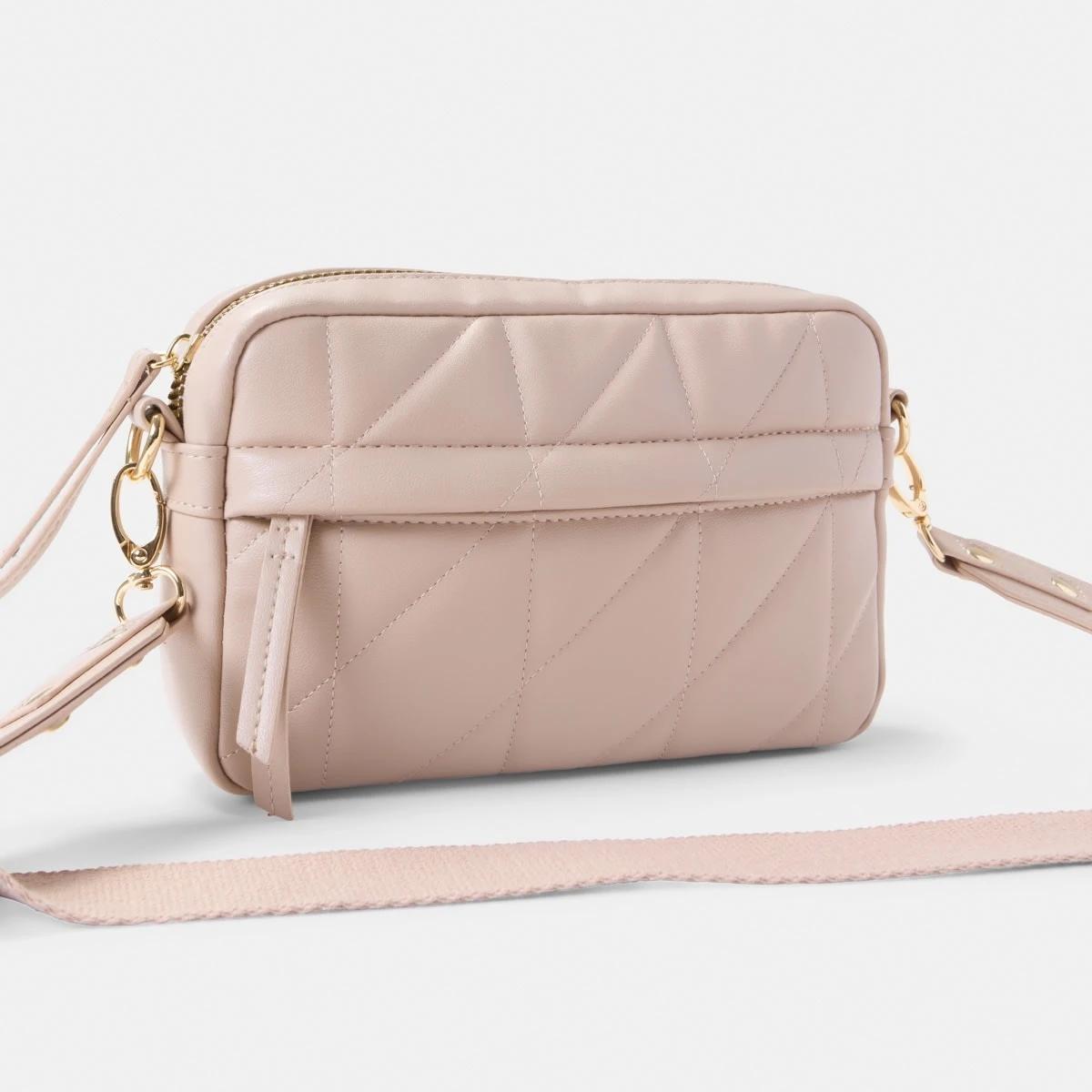 2 Quilted Crossbody Bag BUFF PINK, 2 of 5