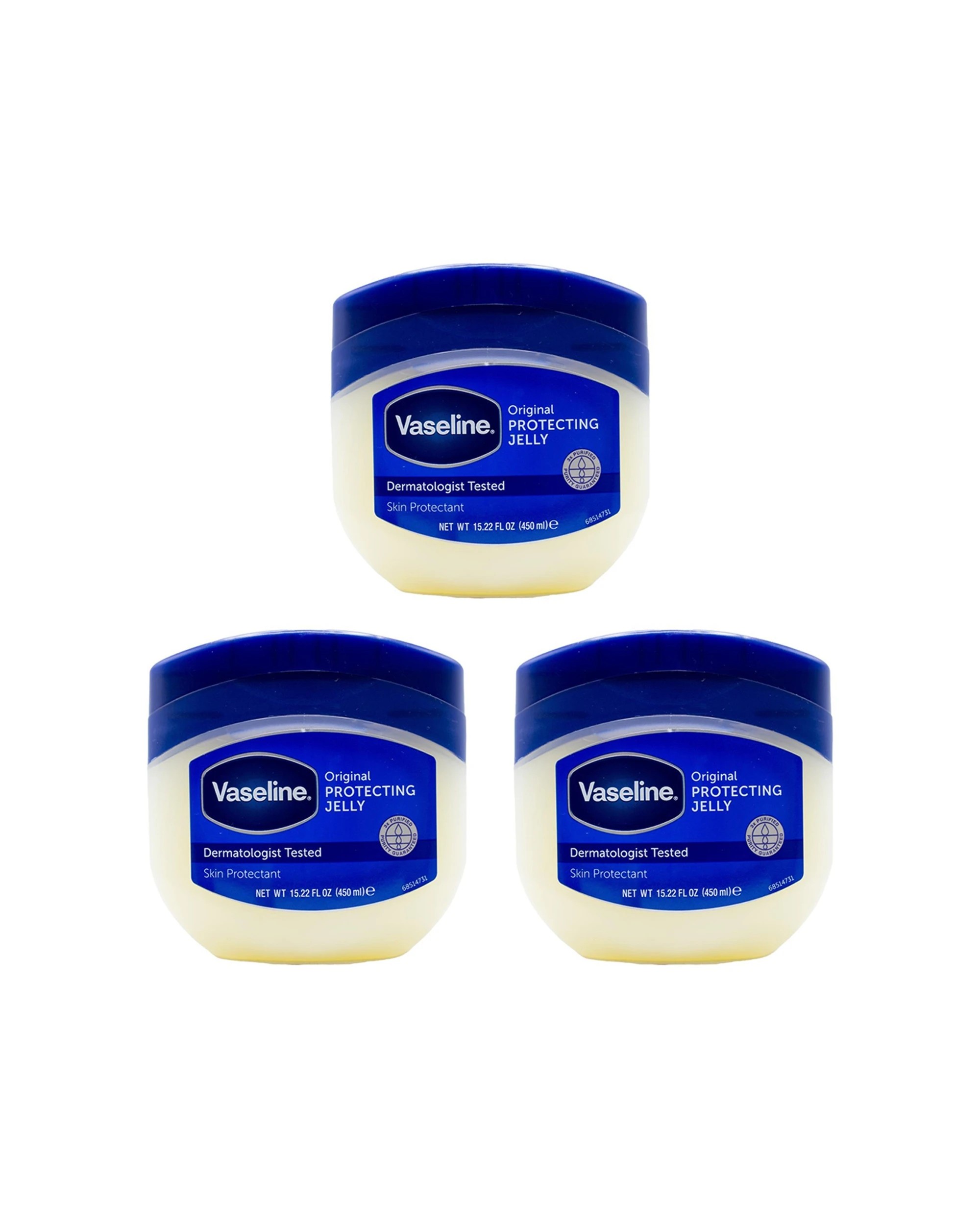 1 Vaseline Protecting Petroleum Jelly Jar Original 3PK 450ml - Multi, 1 of 3