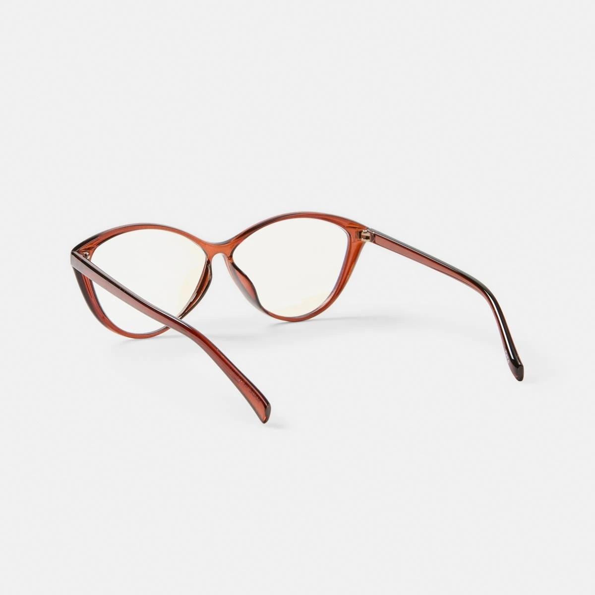 3 Cat Eye Blue Light Glasses Brown, 3 of 6