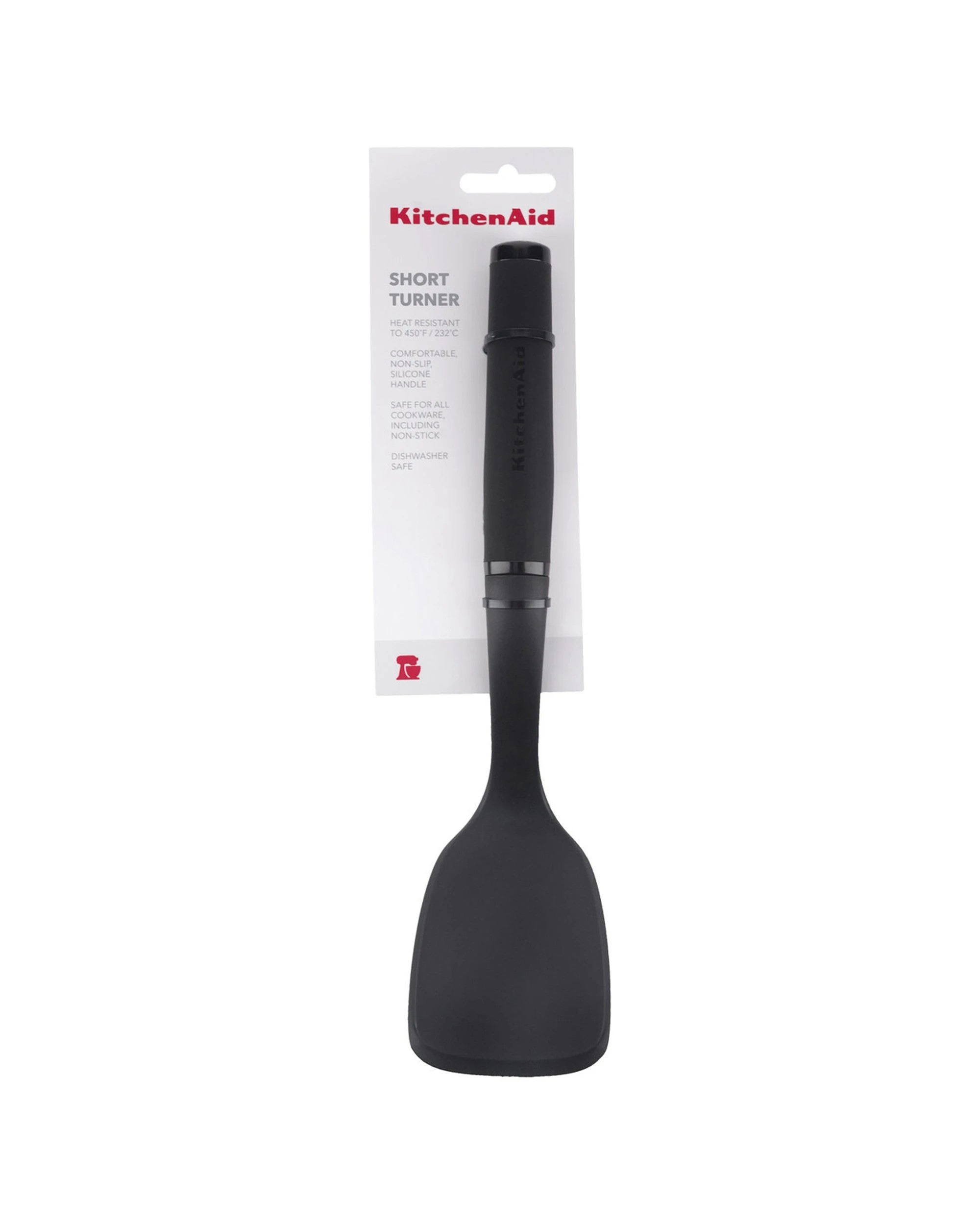 4 KitchenAid 3PK Soft Touch Short Turner Heat Resistant Nylon Kitchen Utensils - Black, 4 of 4