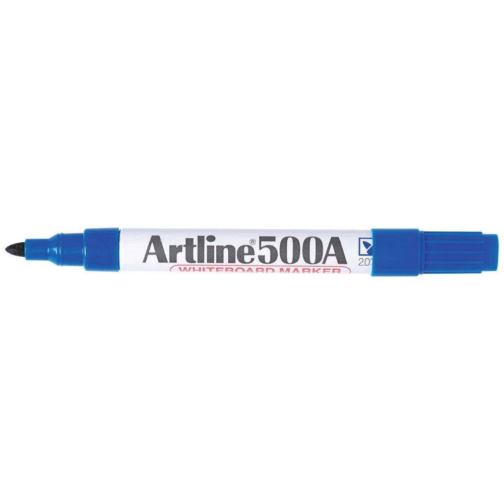 1 Artline 500A Whiteboard Marker Bullet Blue, 1 of 2