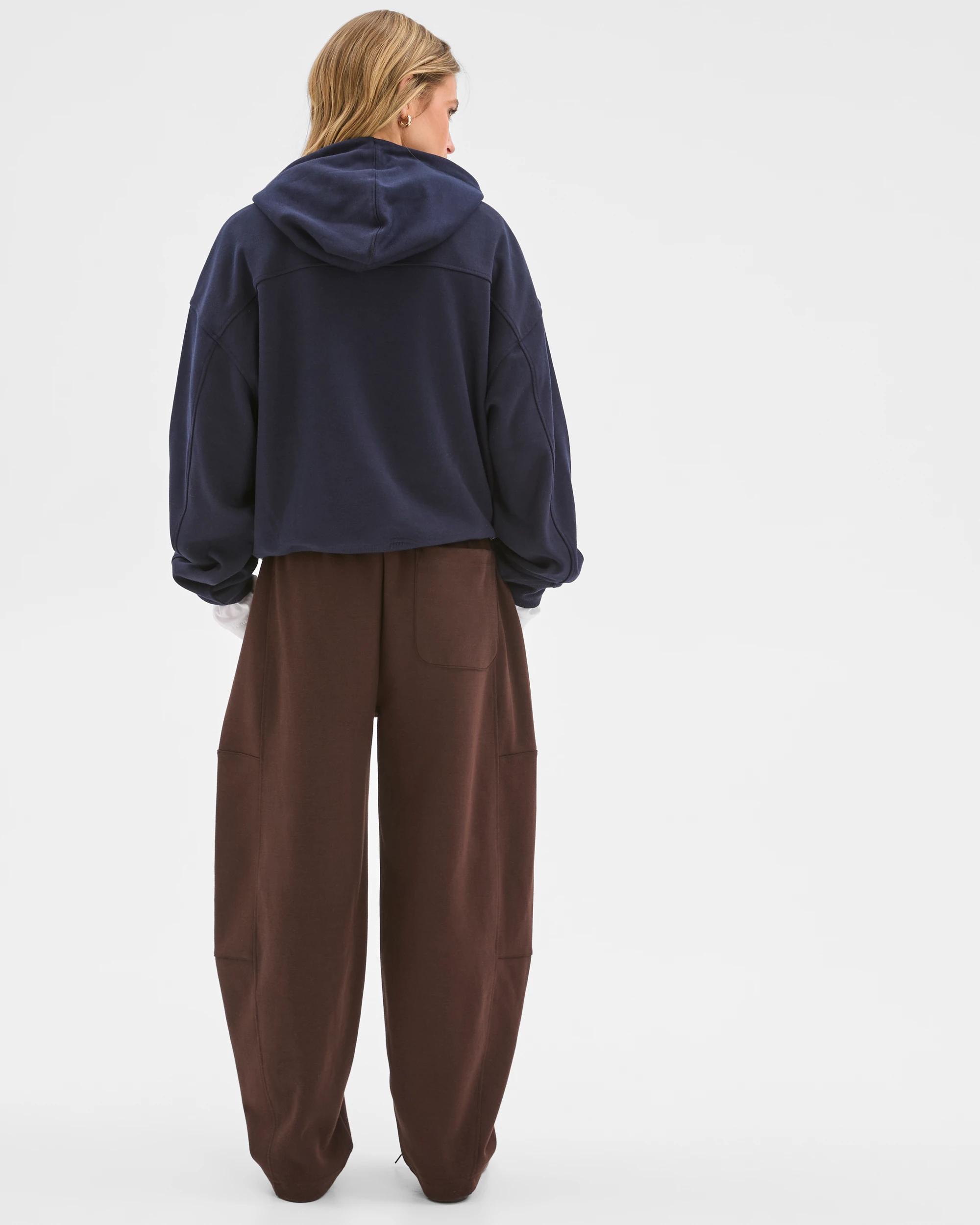 7 Lily Loves Balloon Curved Leg Trackpants TRUFFLE, 7 of 7