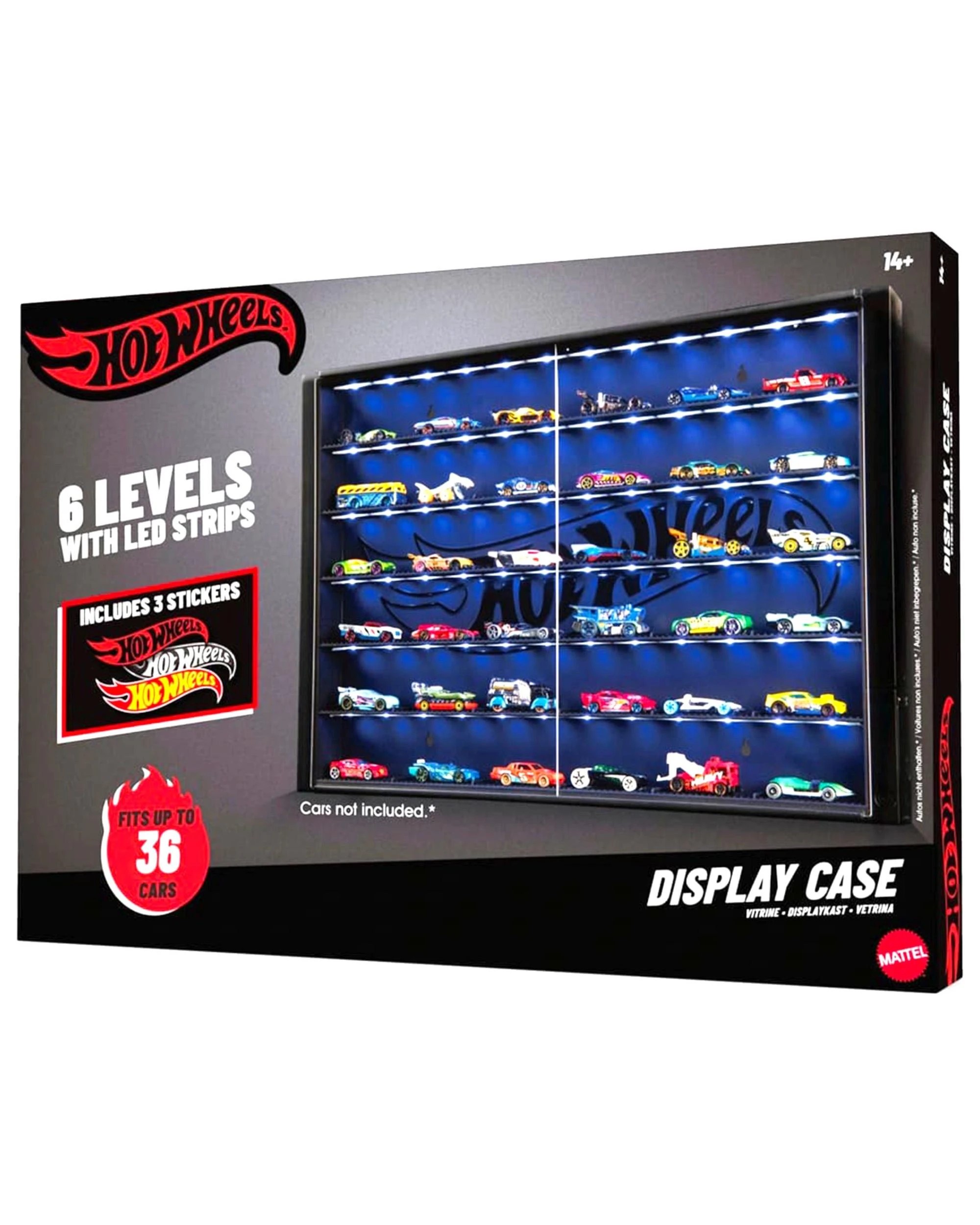 1 Hot Wheels 6 Level LED Display Case for 36 Cars, 1 of 4