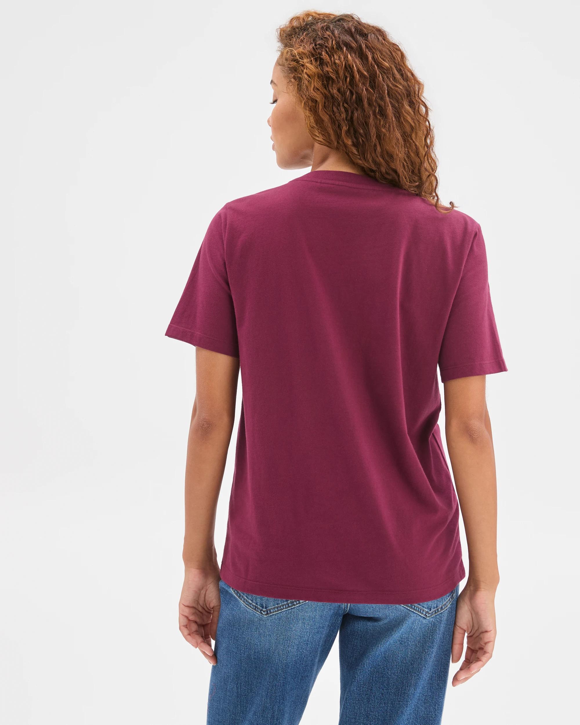 6 Target Woman Australian Cotton Classic T-Shirt BOYSENBERRY, 6 of 6