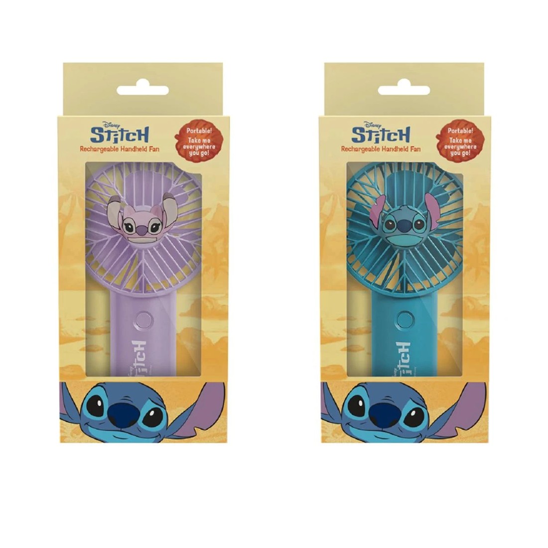 1 Disney Stitch/Angel Rechargeable Handheld Fan - Assorted, 1 of 4