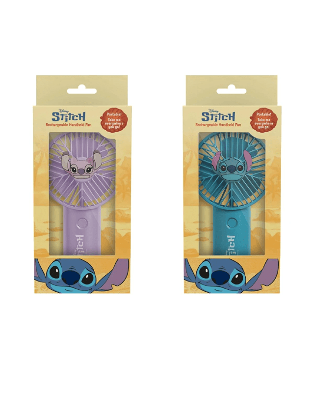 Disney Stitch/Angel Rechargeable Handheld Fan - Asso