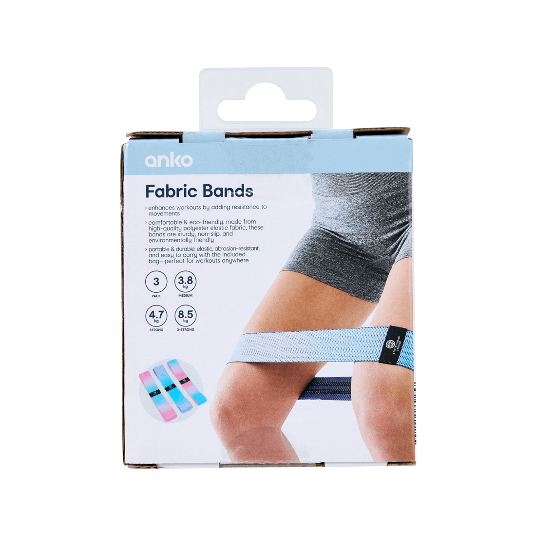 10 3 Pack Fabric Resistance Bands, 10 of 10