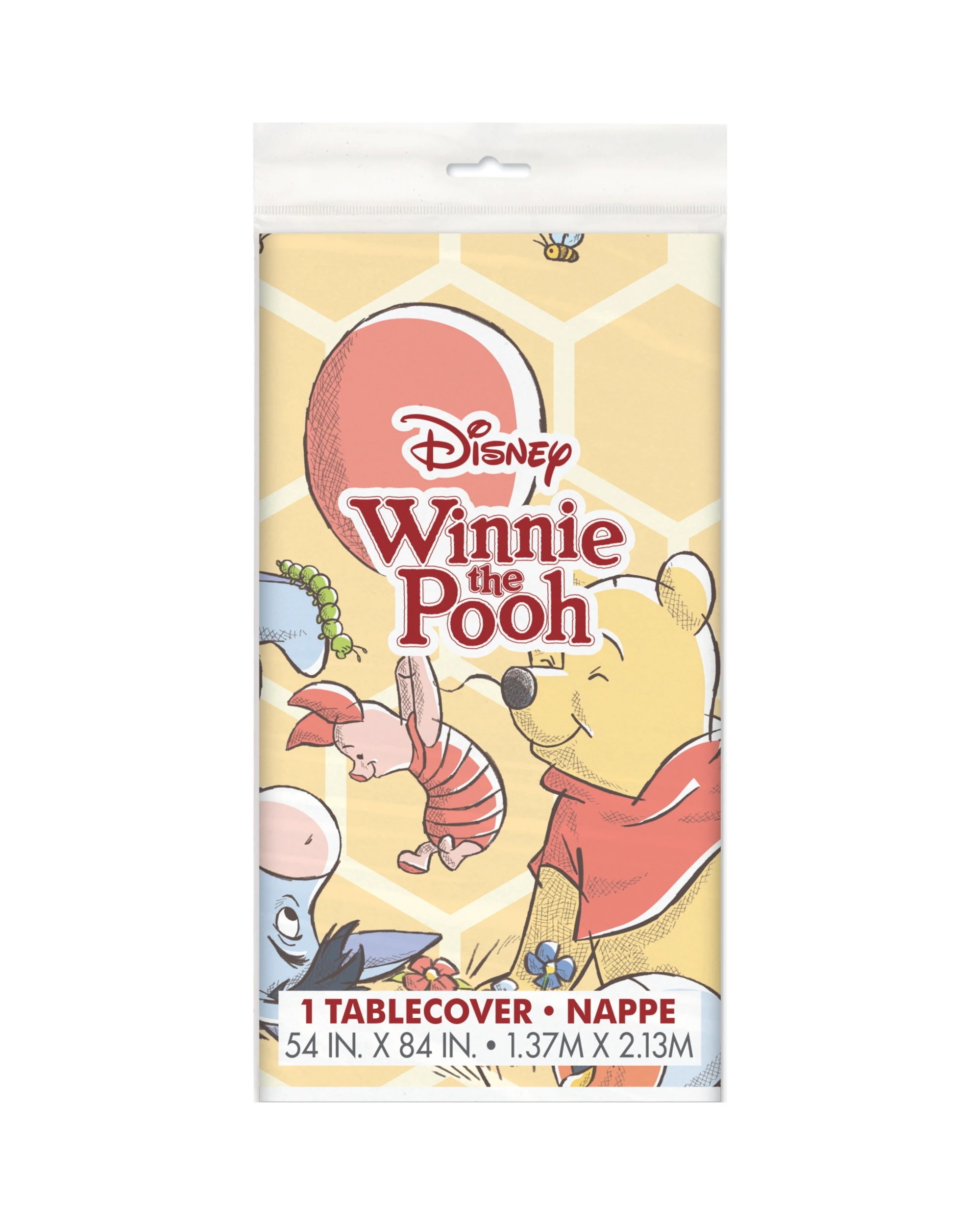 2 Disney Winnie the Pooh Honeycomb Plastic Tablecloth, 2 of 2