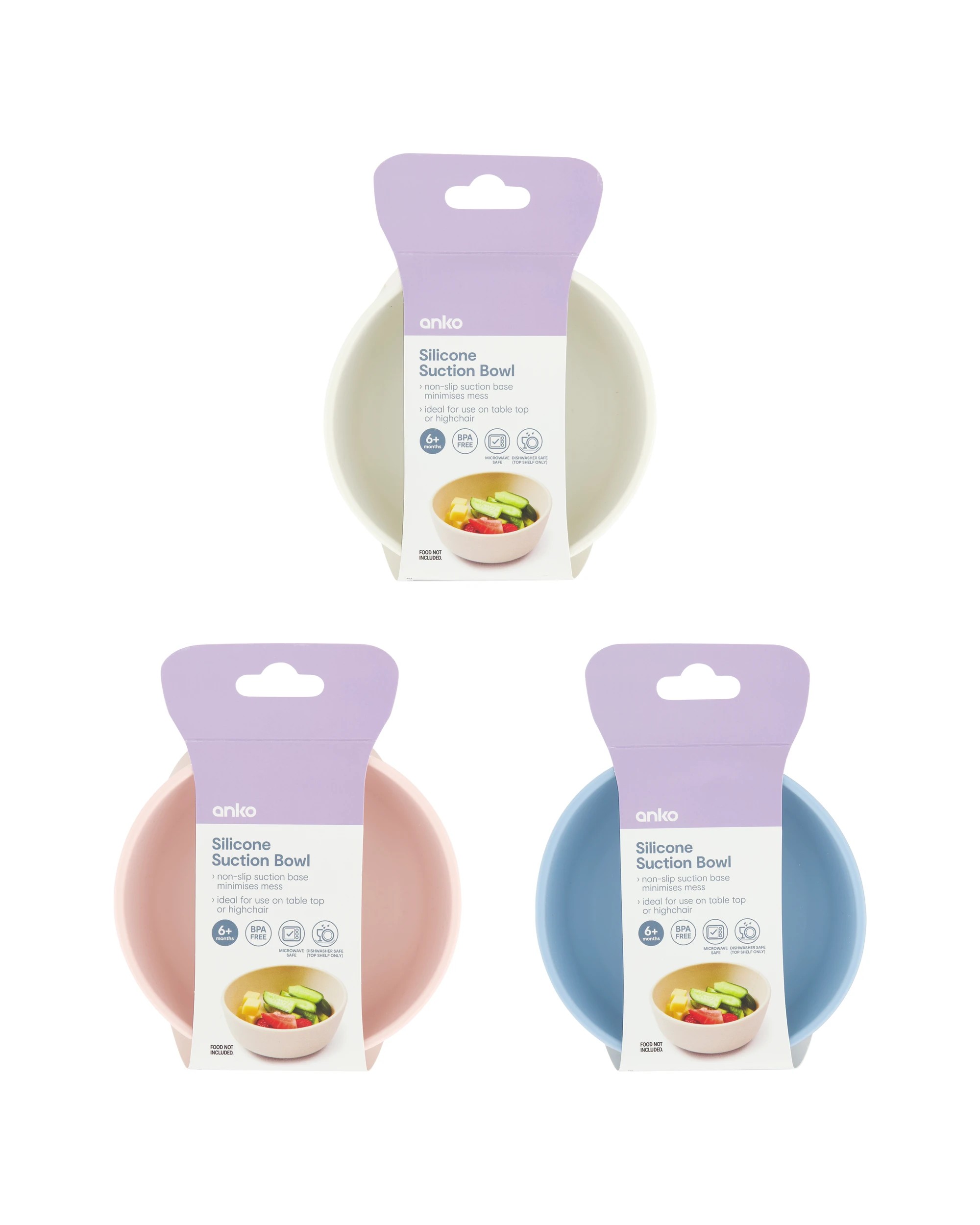 9 Silicone Suction Bowl - Assorted, 9 of 10