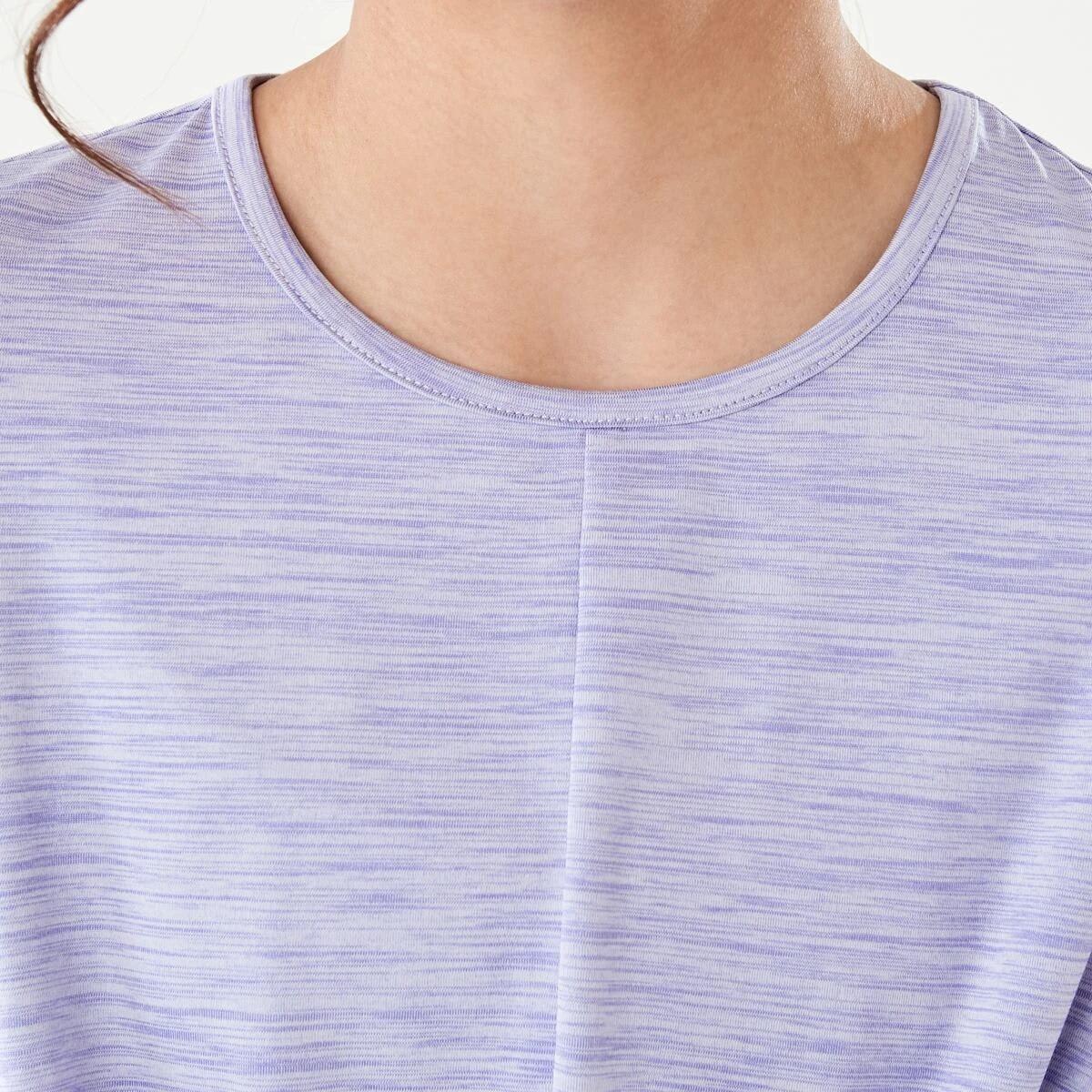 4 Active Kids Twist Front T-shirt Purp Marle, 4 of 9