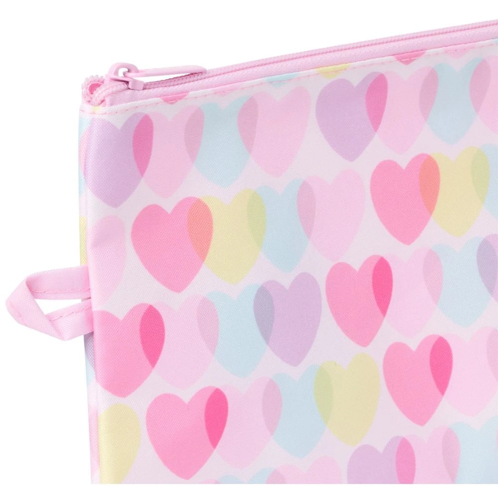 3 Studymate Medium Single Zip Pencil Case Hearts, 3 of 3