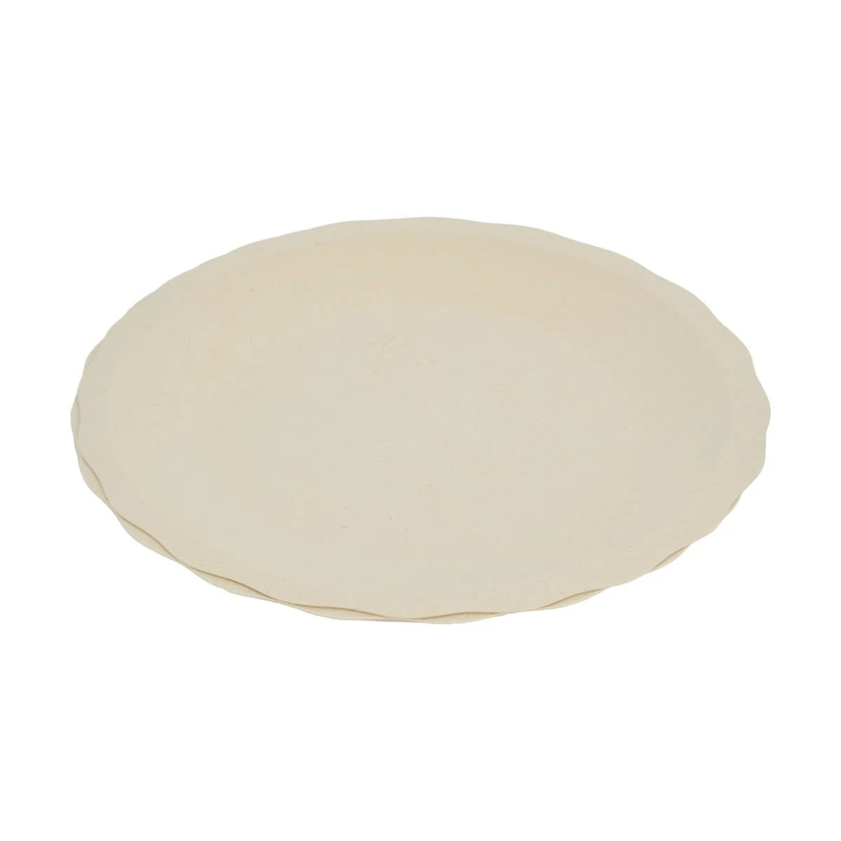 2 2 Piece Sugarcane Pulp Scalloped Platters, 2 of 5