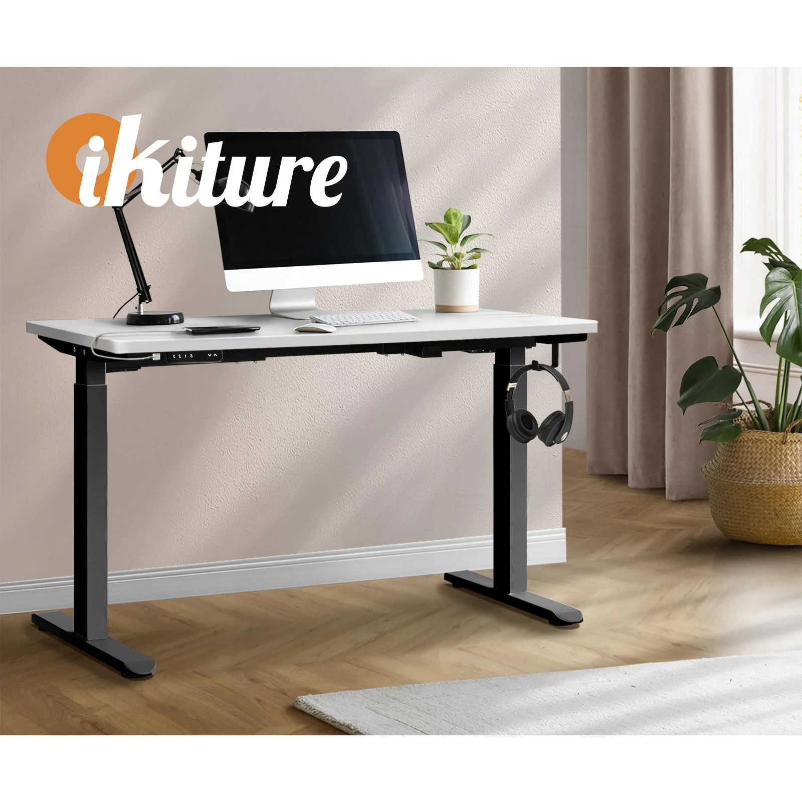 3 Oikiture 120cm Electric Standing Desk Dual Motor
 - Multi, 3 of 4