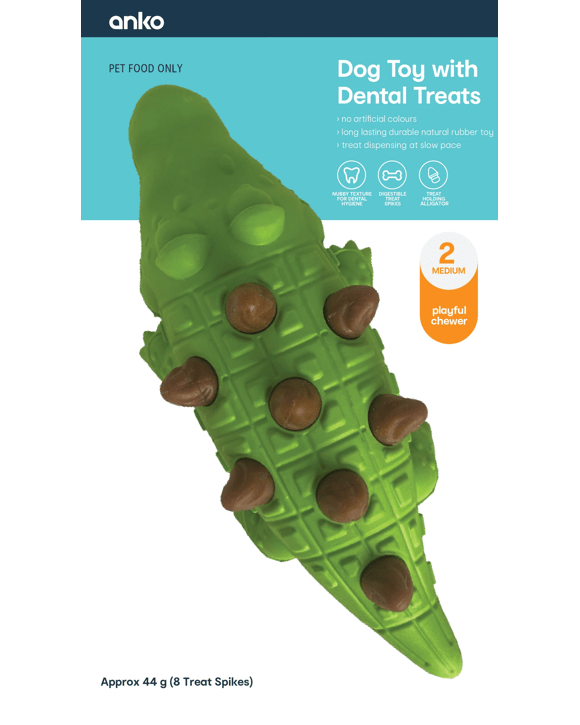 Pet Toy Chew 2-in-1 Alligator - Large