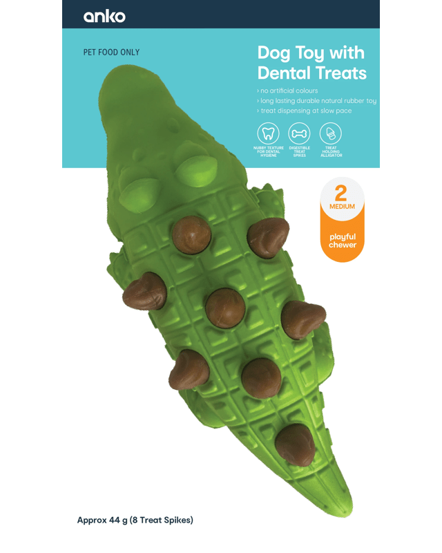 Pet Toy Chew 2-in-1 Alligator - L