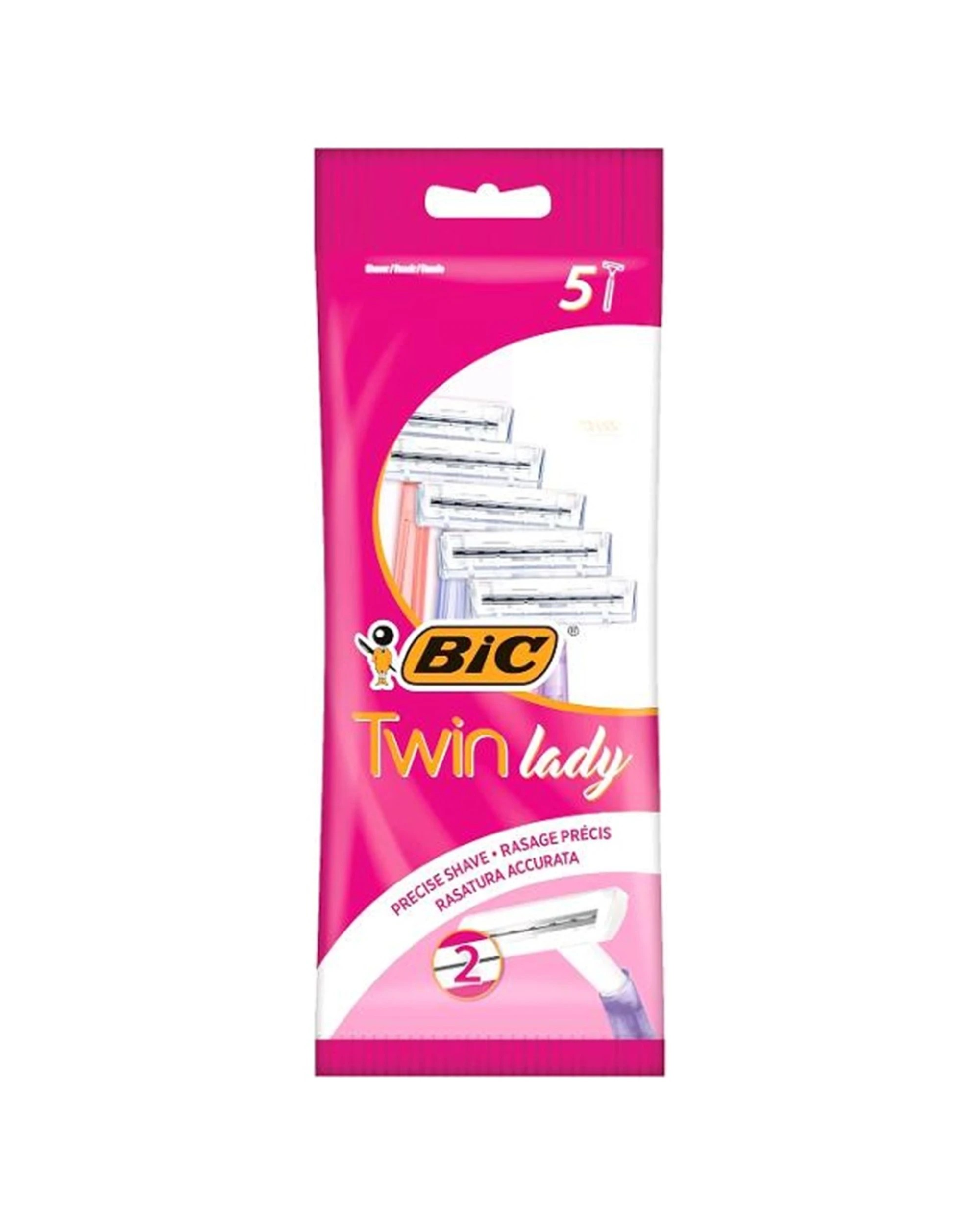 2 Bic 10x 5pc Twin Blade Lady Sensitive Razors Reusable For Sensitive Skin - Multi, 2 of 3