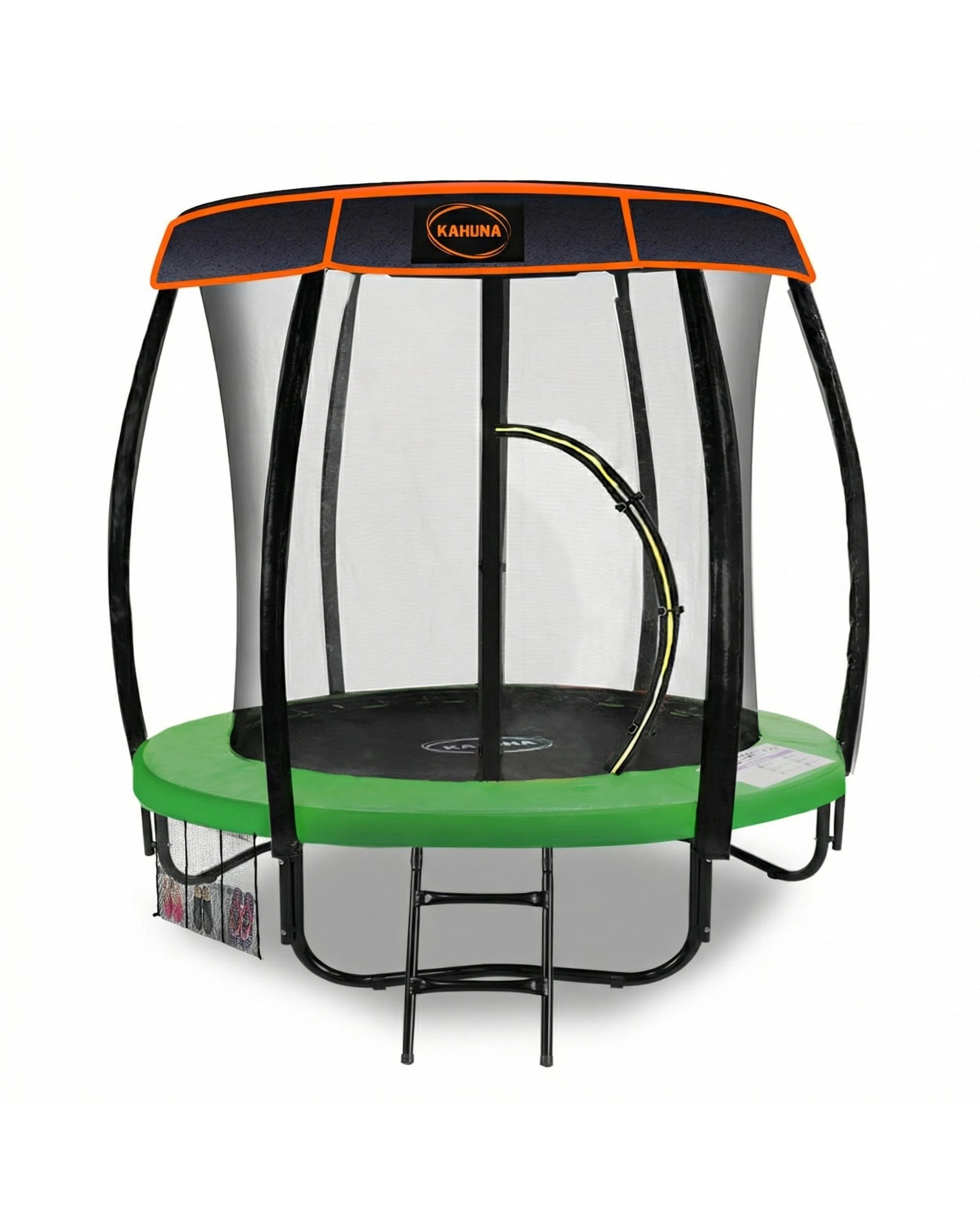1 Kahuna Classic 6 ft Trampoline with Roof - Green, 1 of 6