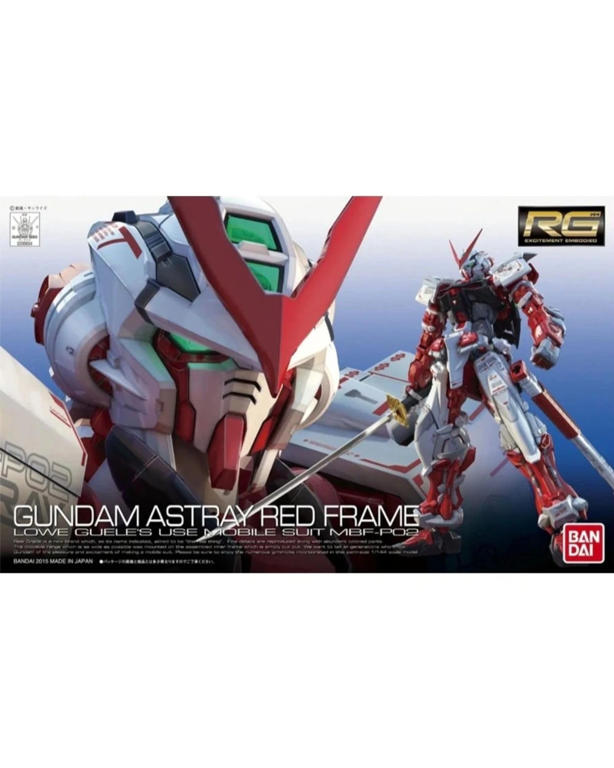 1 Bandai Gundam Real Grade MBF-P02 Astray Red Frame 1/144 Model Kit, 1 of 3