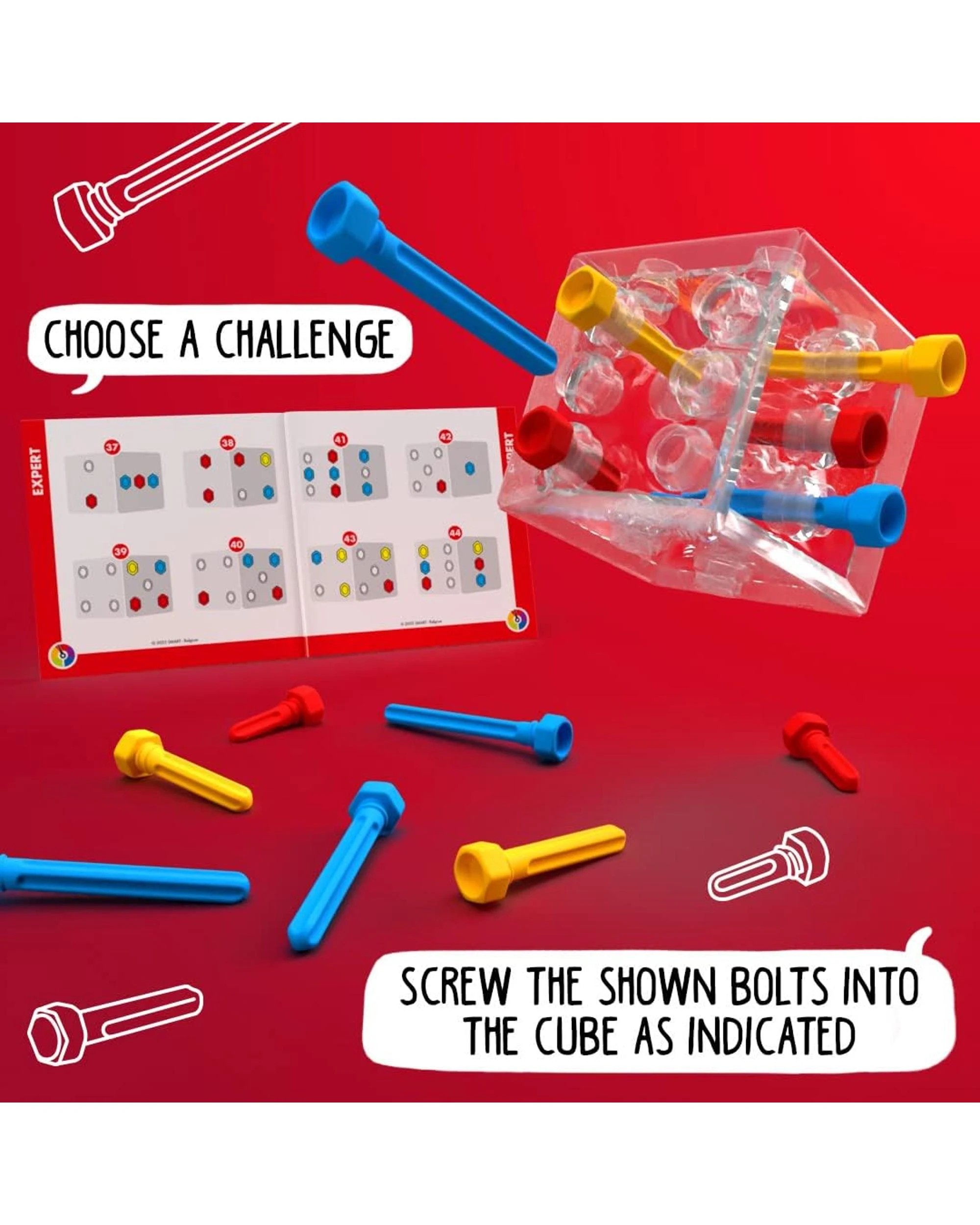 4 SmartGames Criss Cross Cube Puzzle Game, 4 of 6