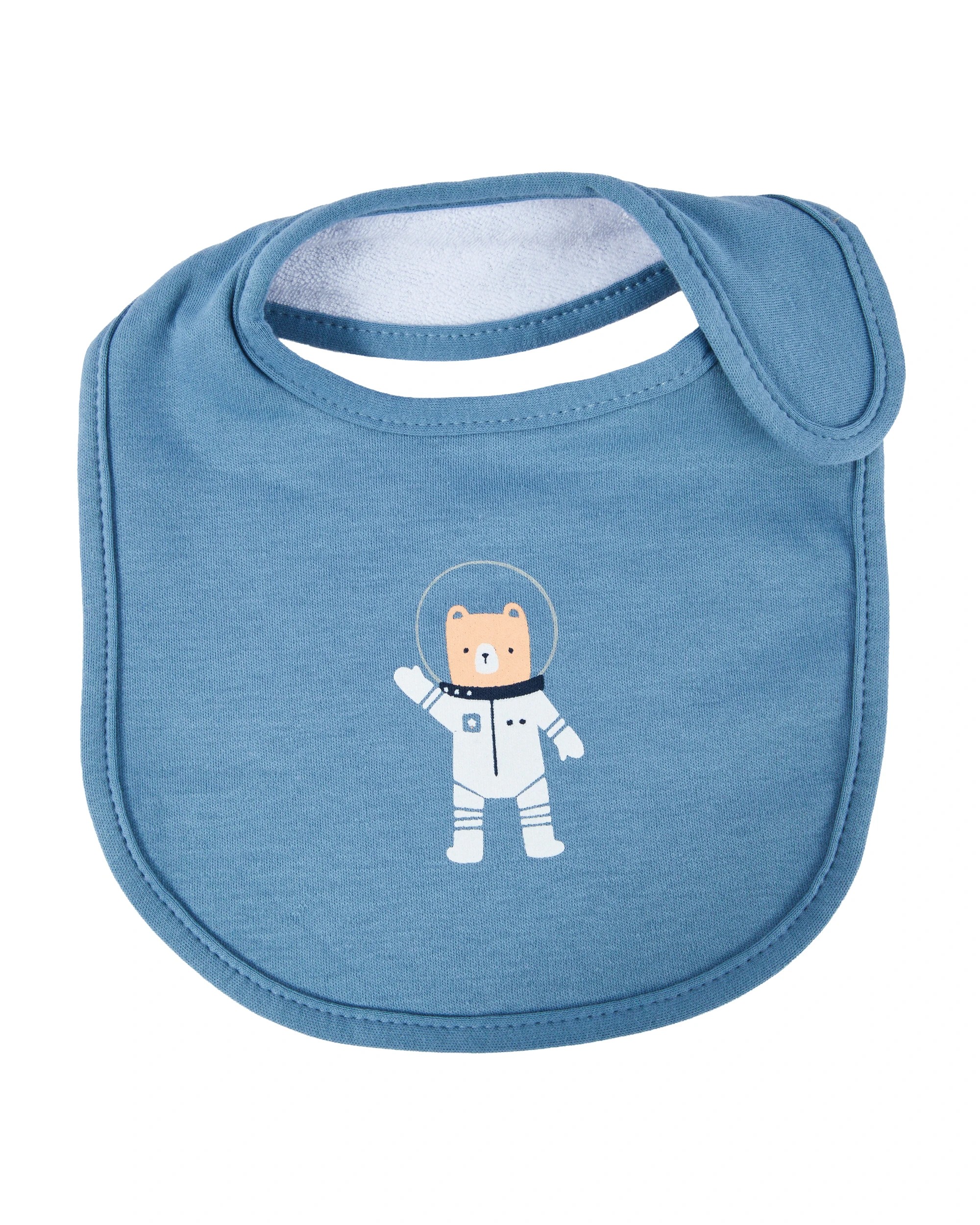 4 3 Pack Organic Cotton Bibs - Space, 4 of 5