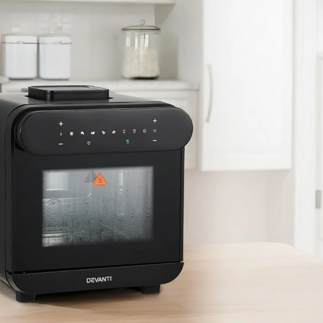 3 Devanti Steam Air Fryer Oven 15L W/ LCD Touch 1600W - Black, 3 of 6