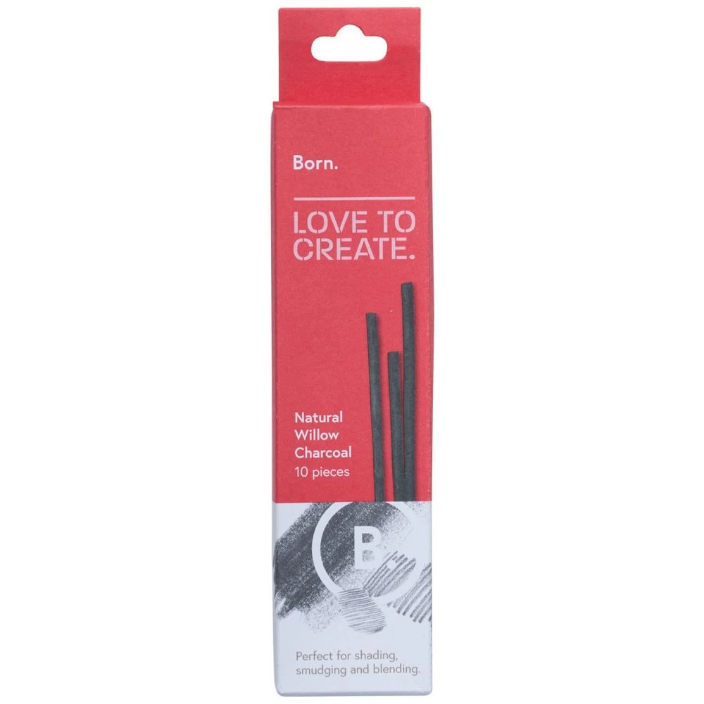 1 Born Willow Charcoal Sticks 10 Pack, 1 of 4