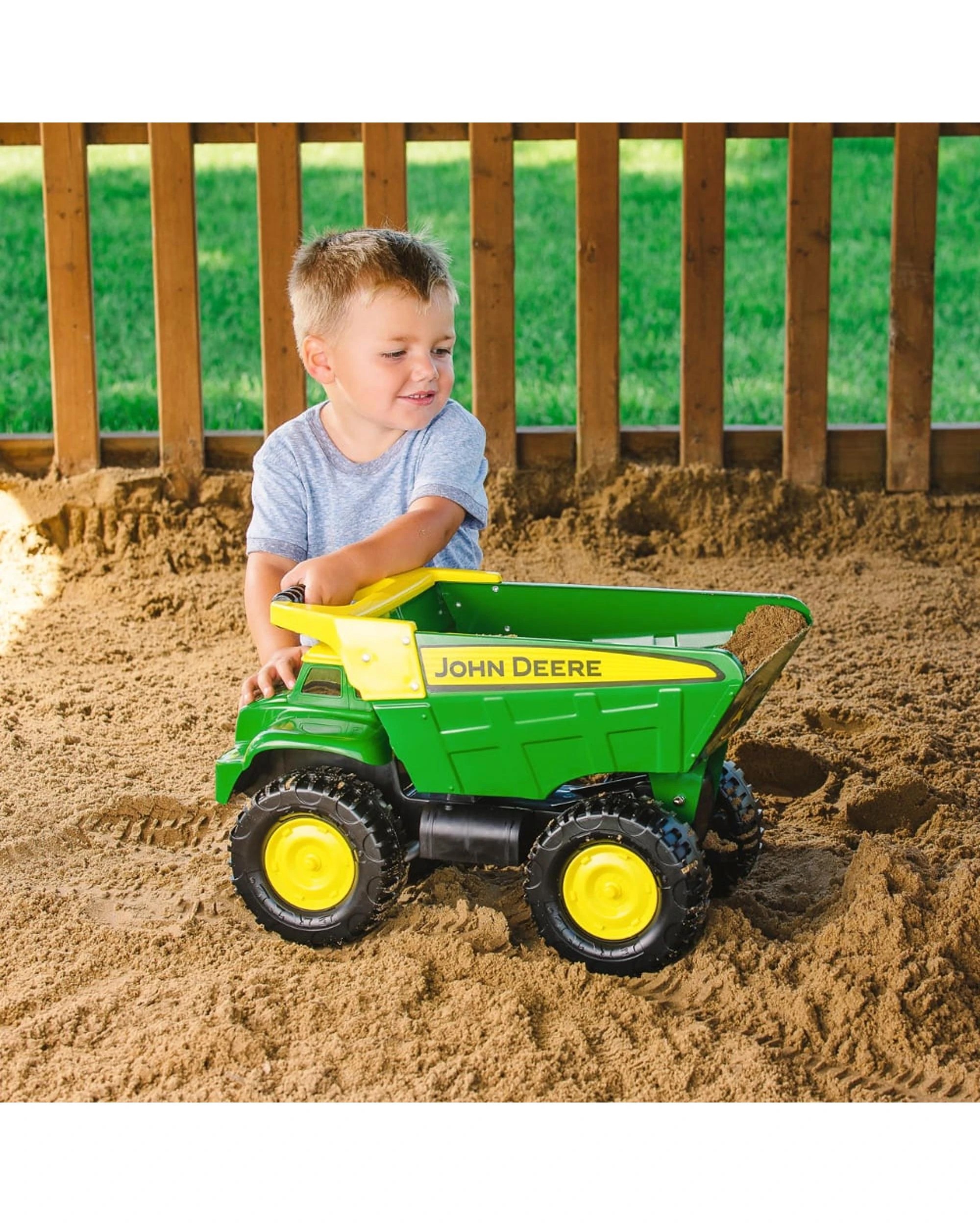 2 John Deere 53cm Big Scoop Dump Truck Steel Diecast Vehicle, 2 of 3