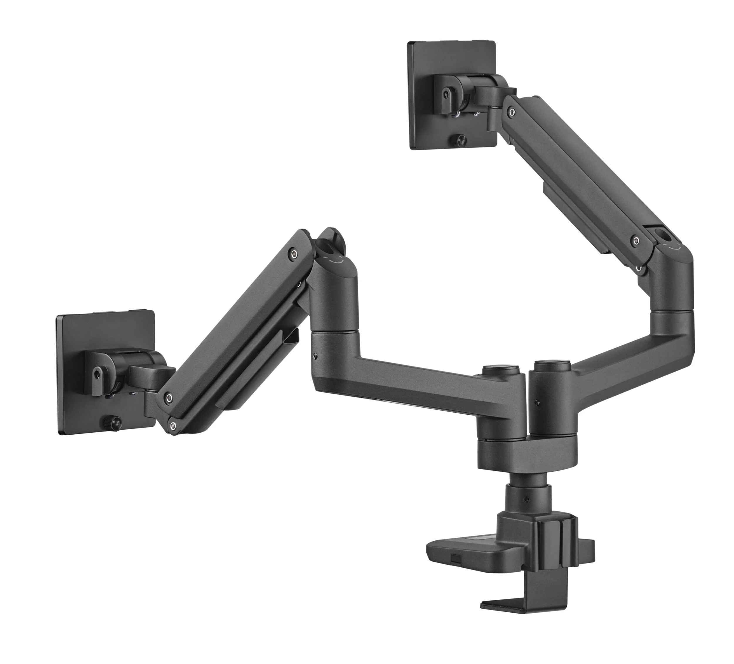 3 Brateck Fabulous Pole Mount Gas Spring Dual Monitor Arm 17-35" - Black, 3 of 5