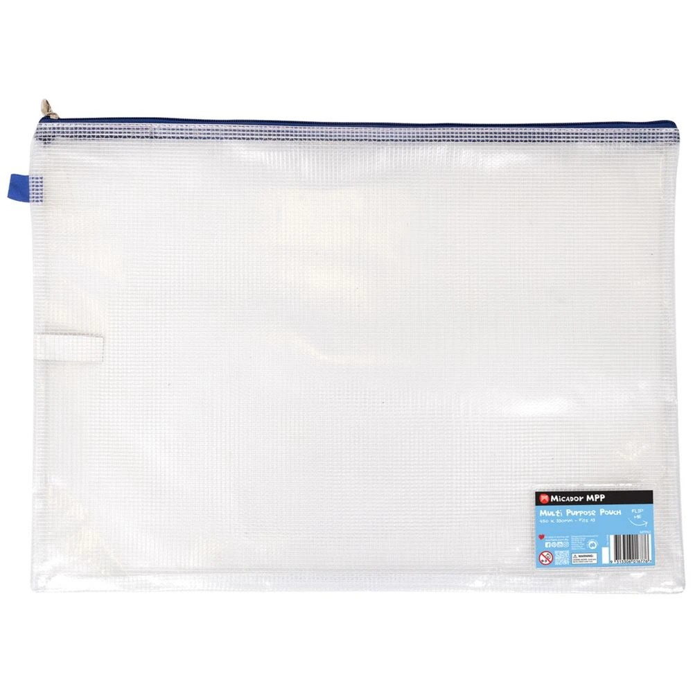 1 Micador A3 Multi Purpose Pouch Clear, 1 of 1