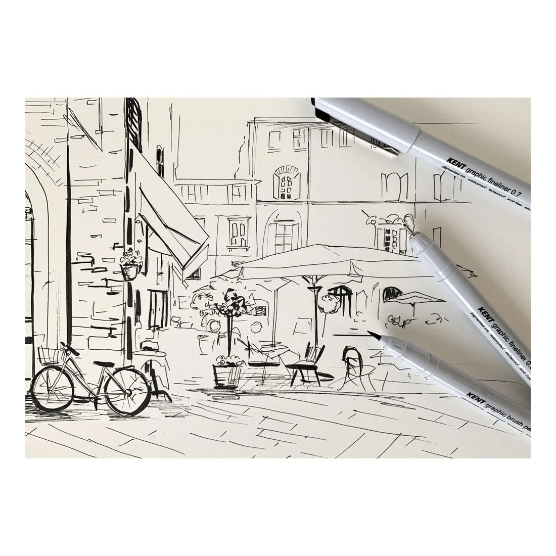 2 Kent Graphic Fineliners 3 Pack, 2 of 2