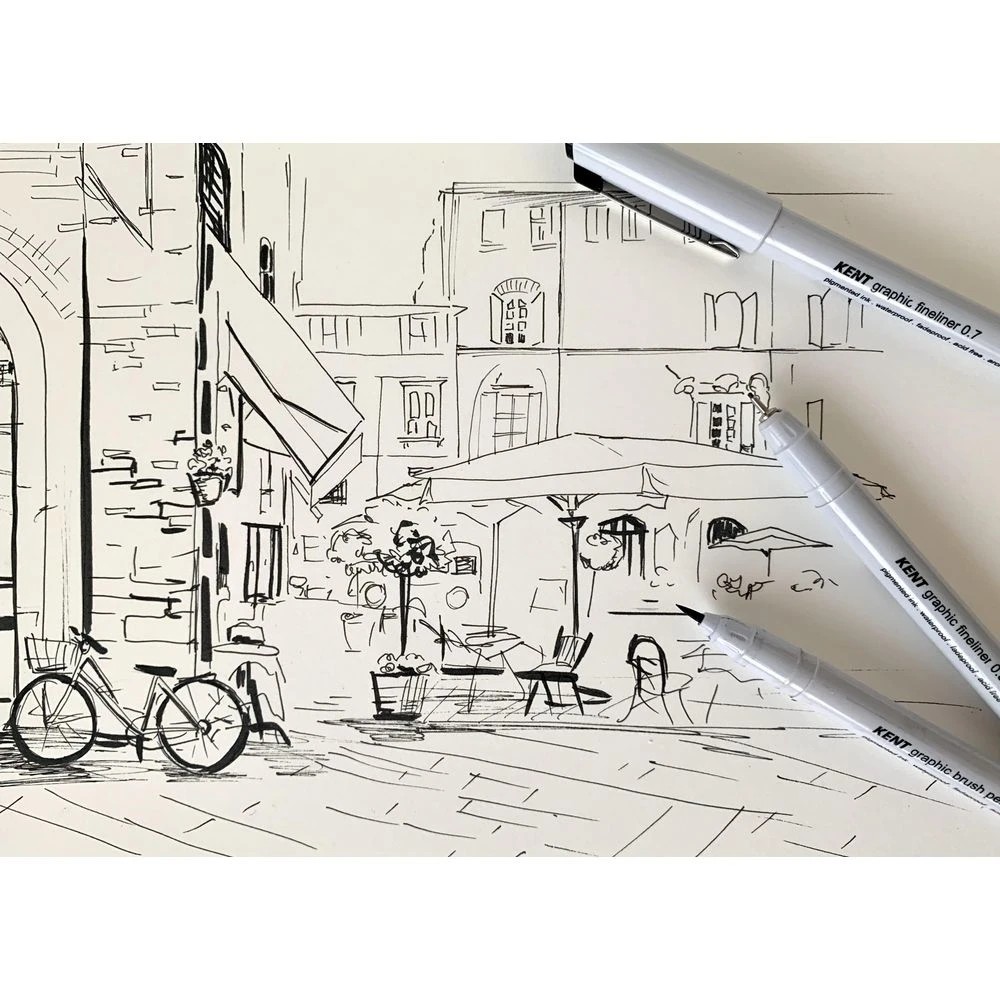 2 Kent Graphic Fineliners 3 Pack, 2 of 2