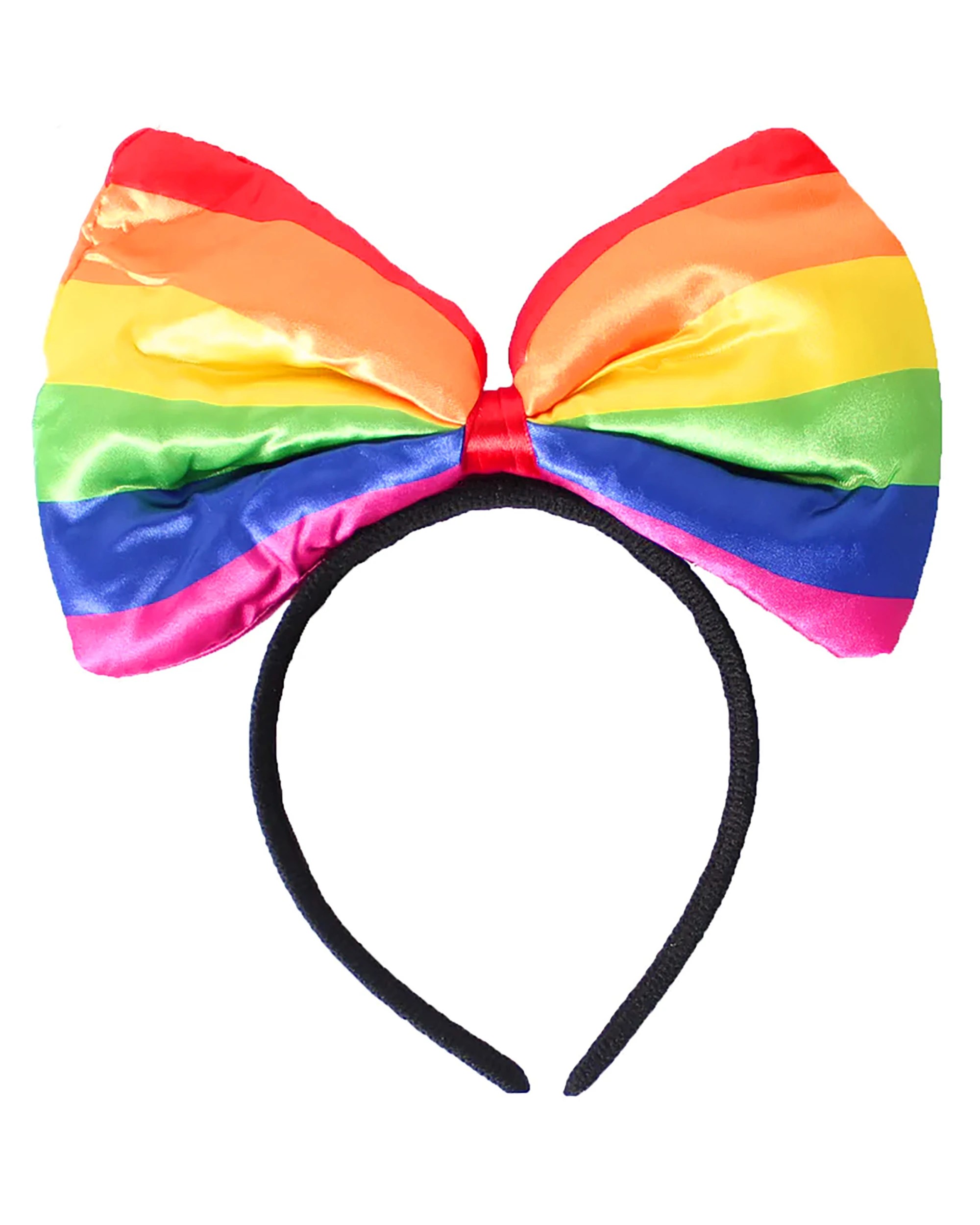 1 Partyrama Rainbow Stripe Bow Headband - Multi, 1 of 1