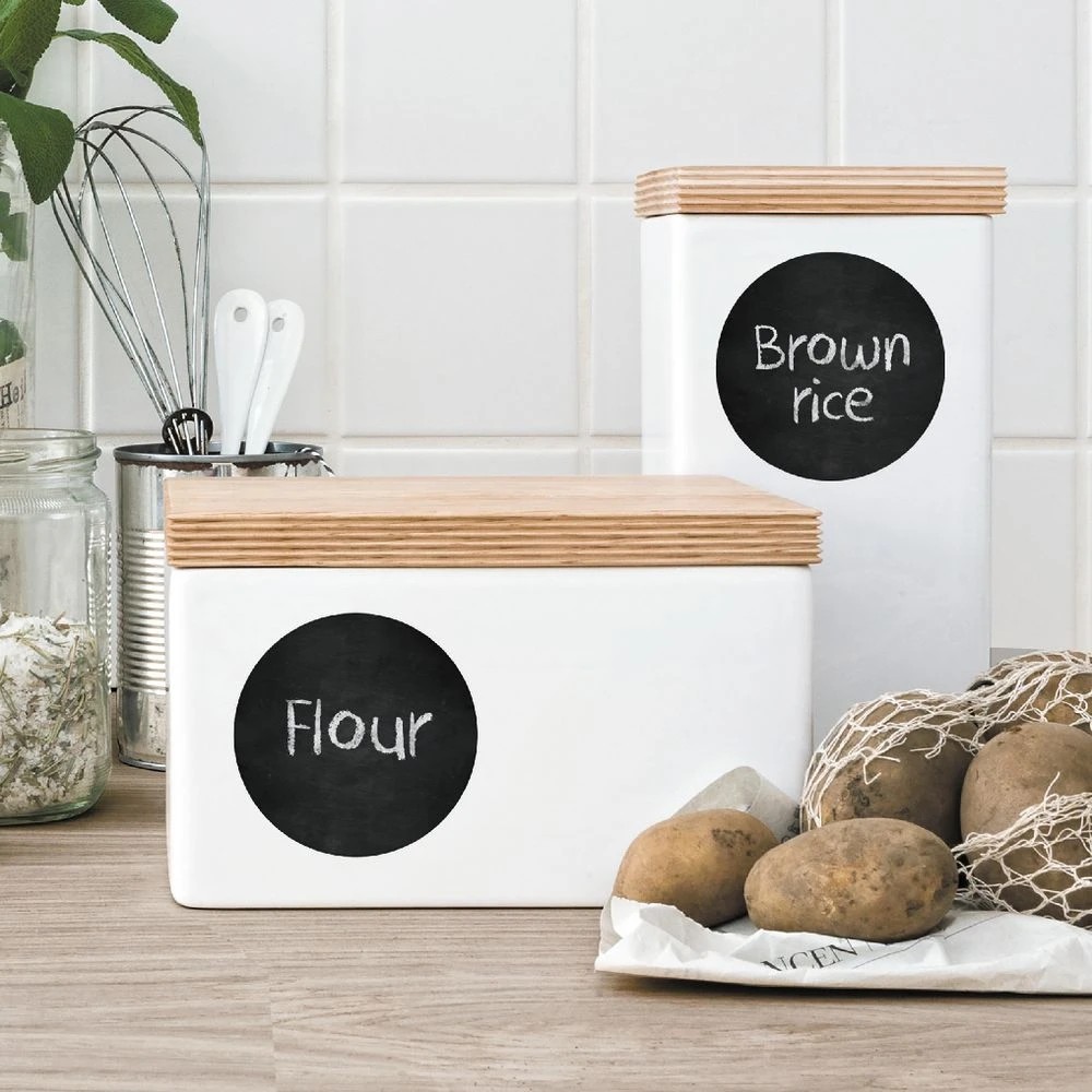 2 Avery Round Chalkboard Labels Black 8 Pack, 2 of 2