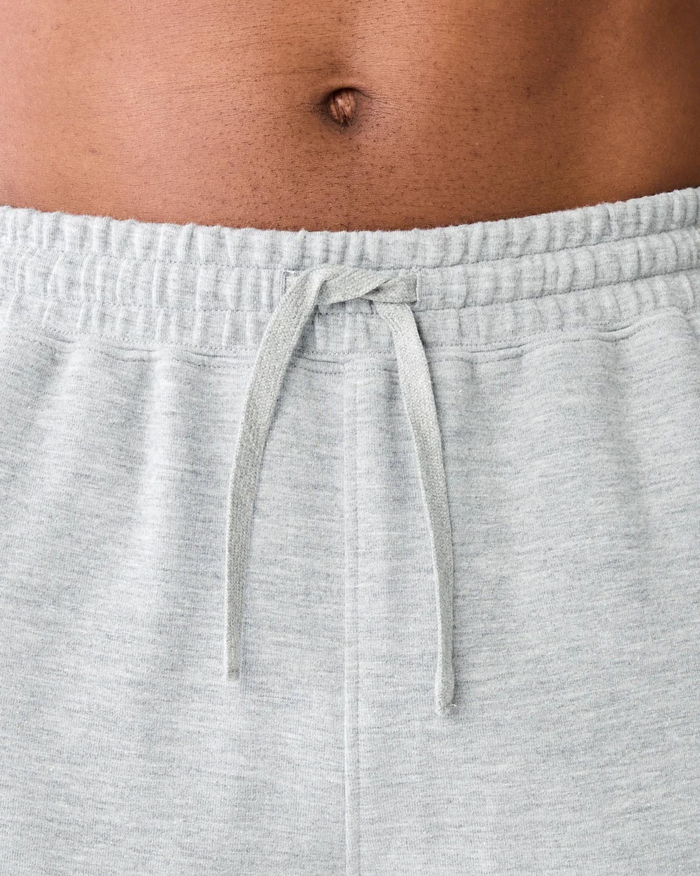 4 Elastic Waist Interlock Knit Shorts Grey Marle, 4 of 6