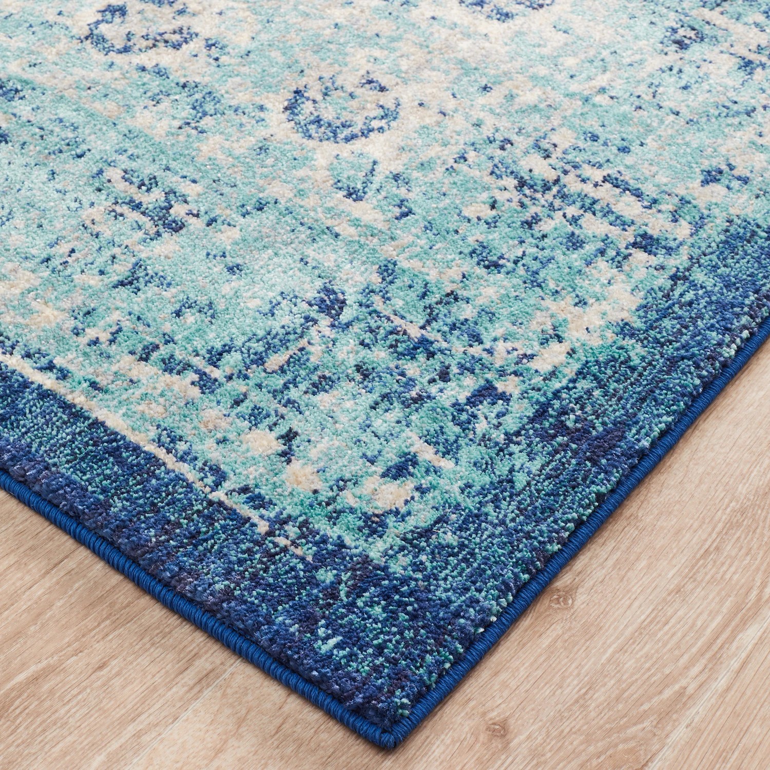 3 Common Ground Rugs Isadora 261 230x160cm - Medium Power Loomed Pet Friendly Floor Rug - Blue, 3 of 7