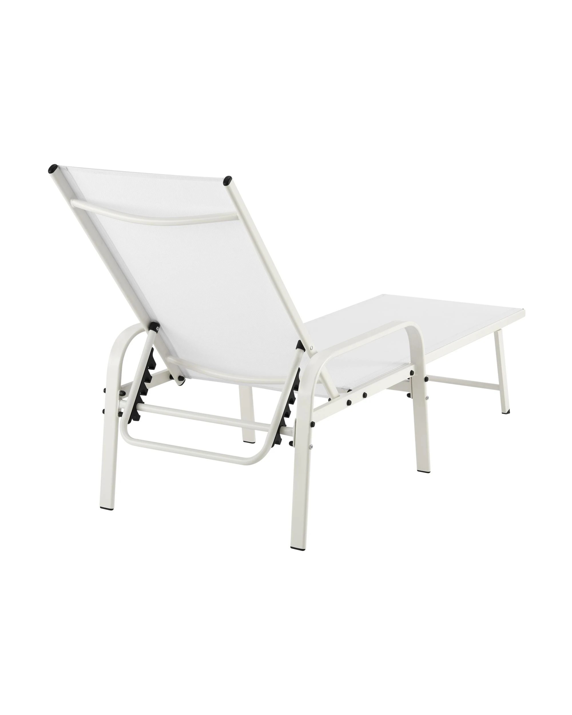 6 Kodu Outdoor Lounge Pool Recliner Chair - White, 6 of 10