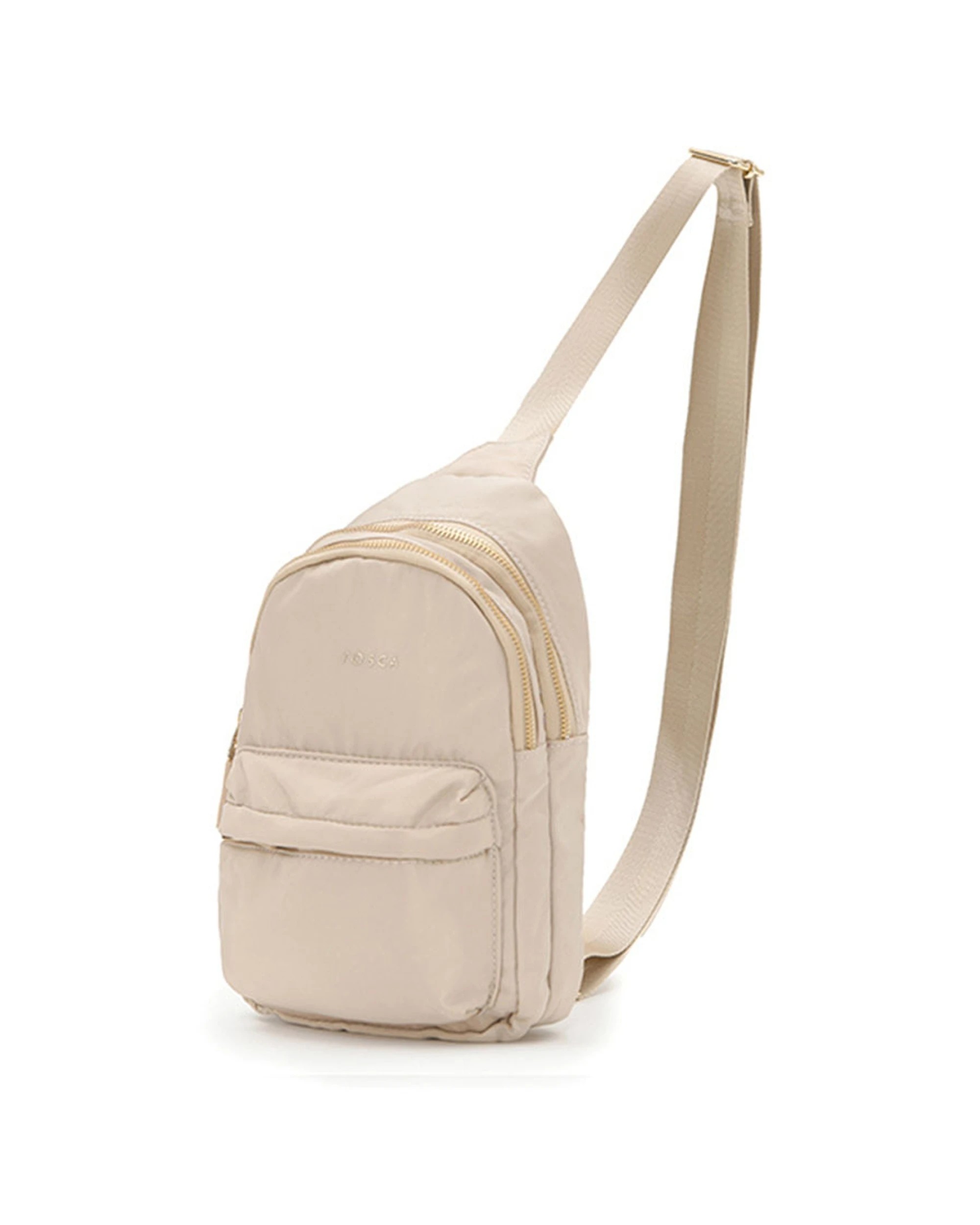 1 Tosca Shoulder Slinger Crossbody Utility Bag - Beige, 1 of 3