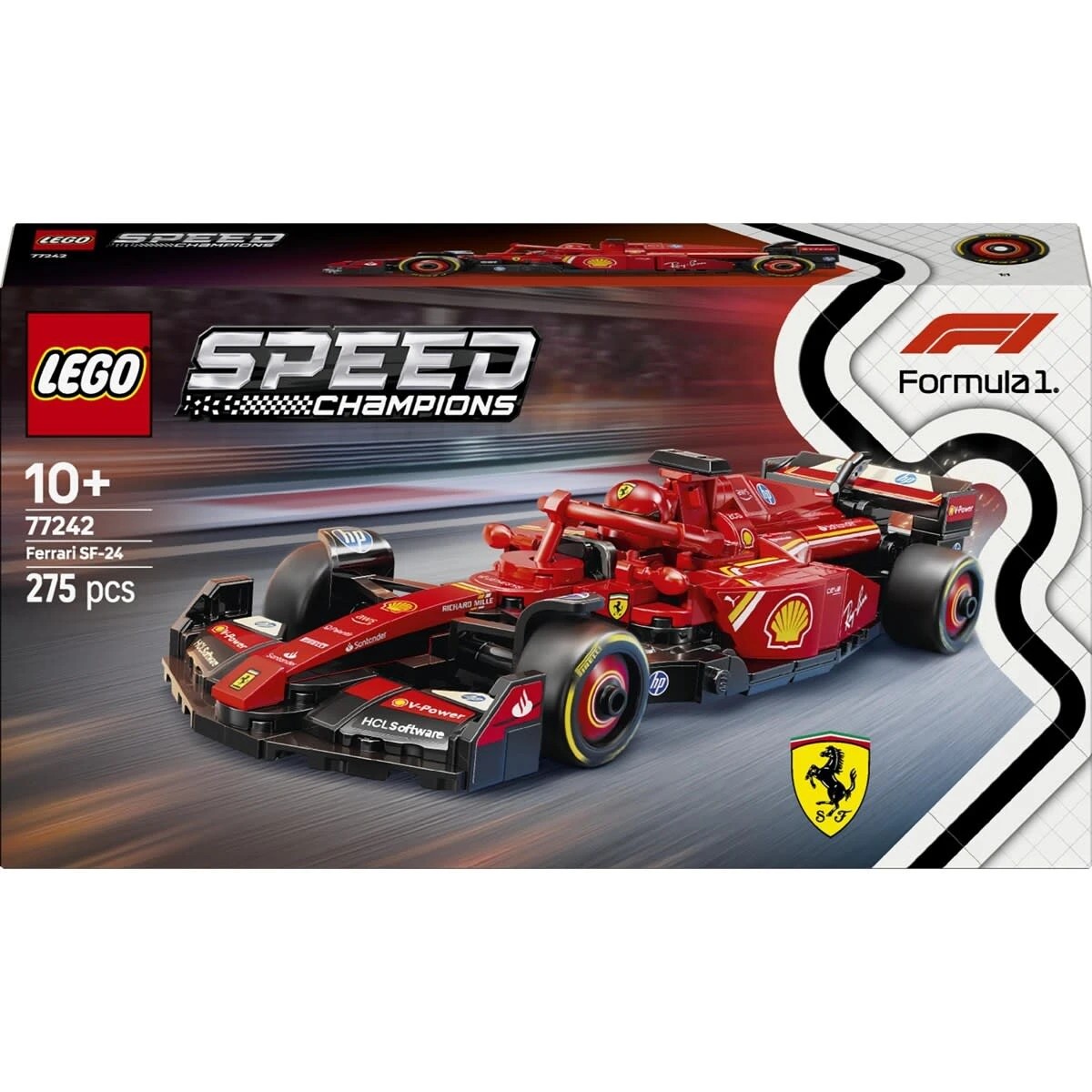 1 LEGO Speed Champions Ferrari SF-24 F1 Race Car 77242, 1 of 10