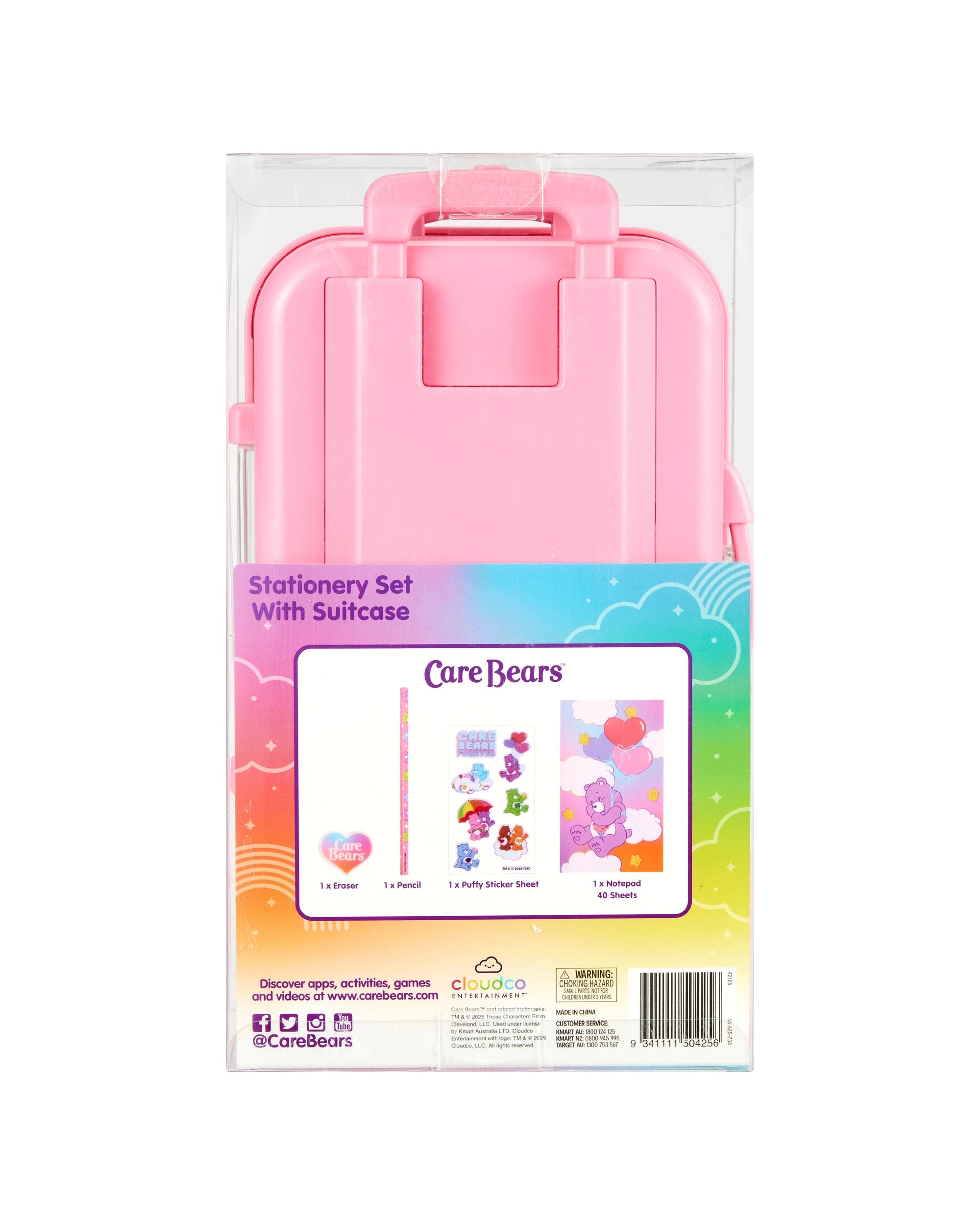 6 Care Bears Stationery Set with Suitcase, 6 of 6