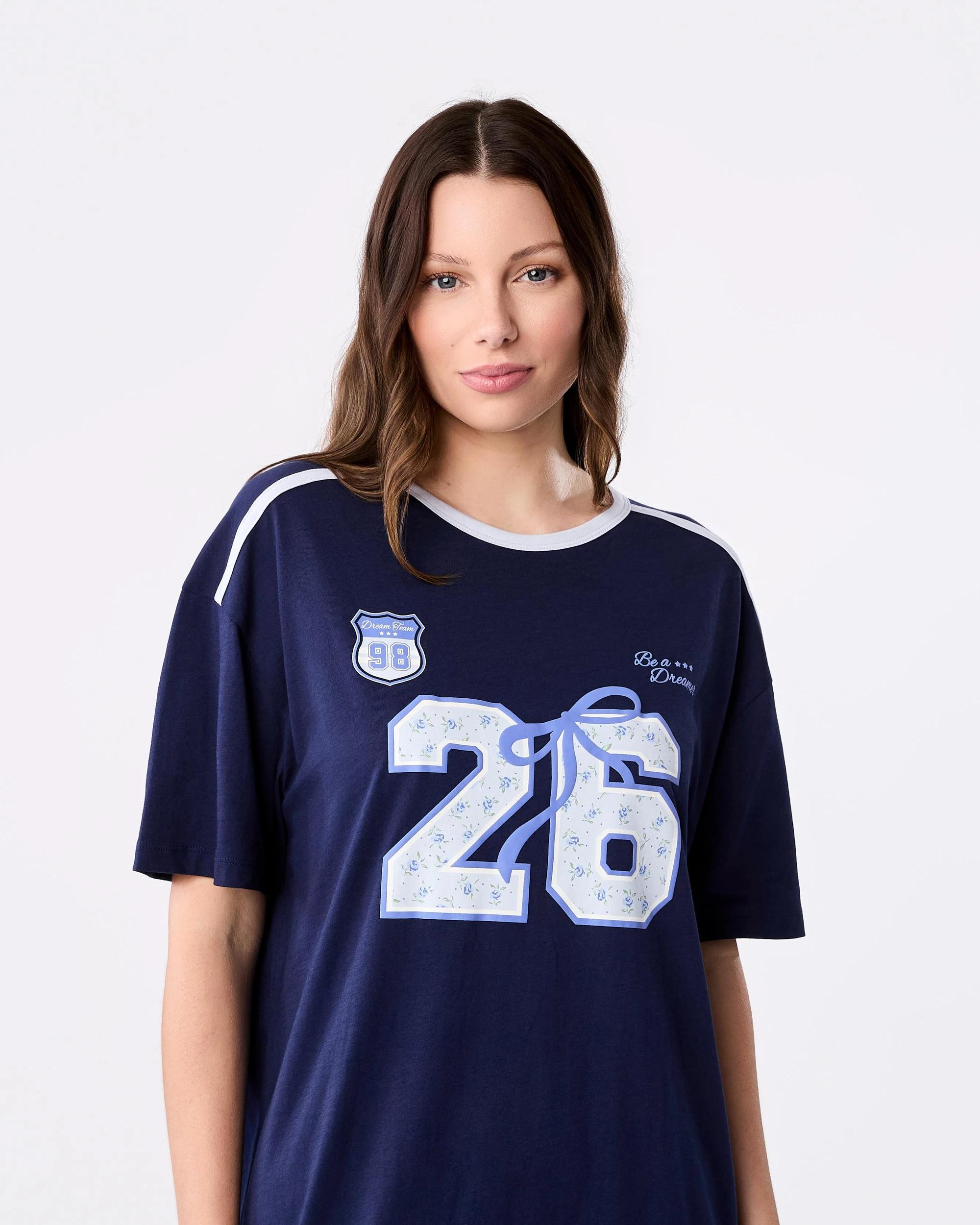 4 Graphic Nightie 26 Navy, 4 of 6