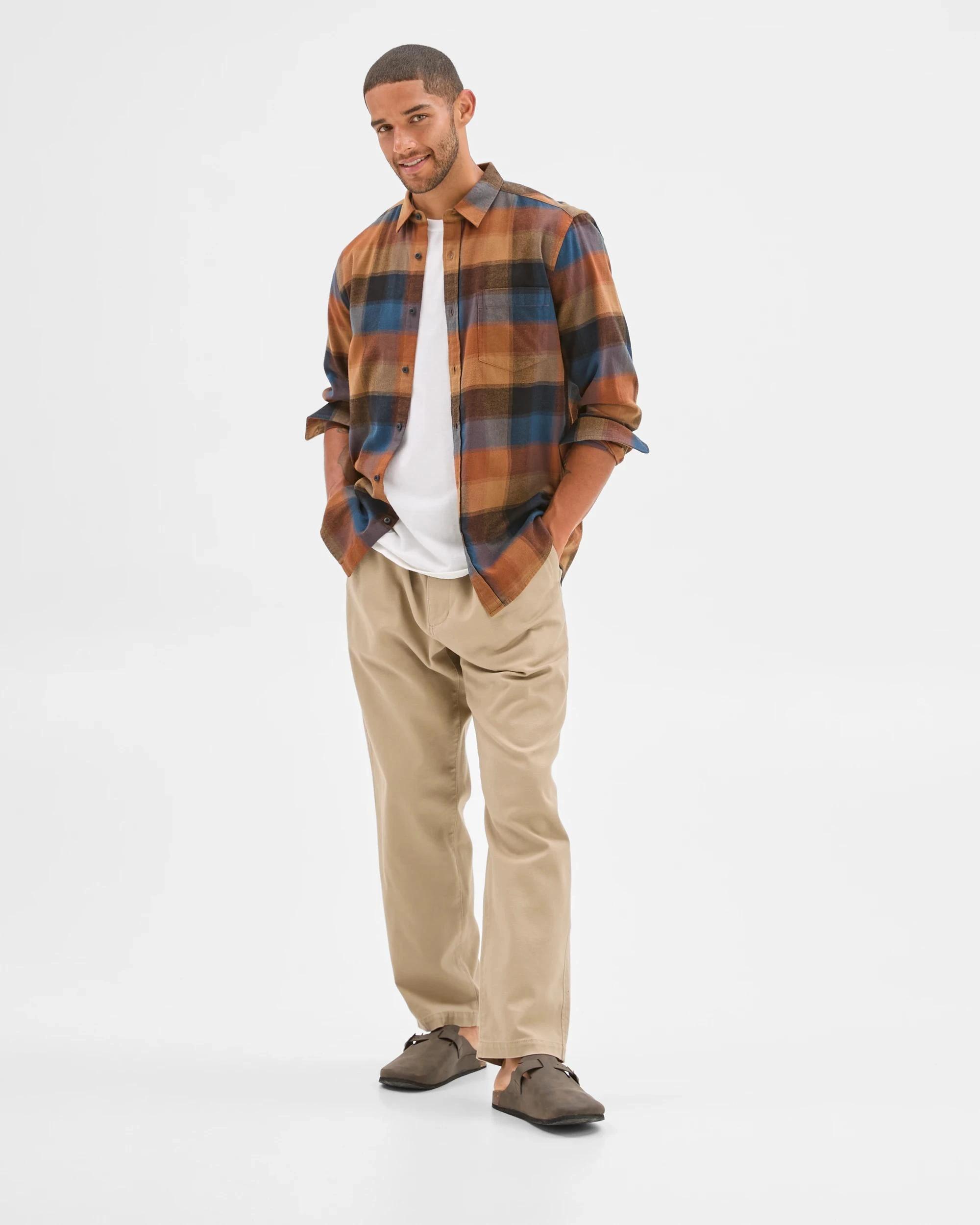 2 Target Australian Cotton Long Sleeve Flannelette Shirt MULTI, 2 of 6