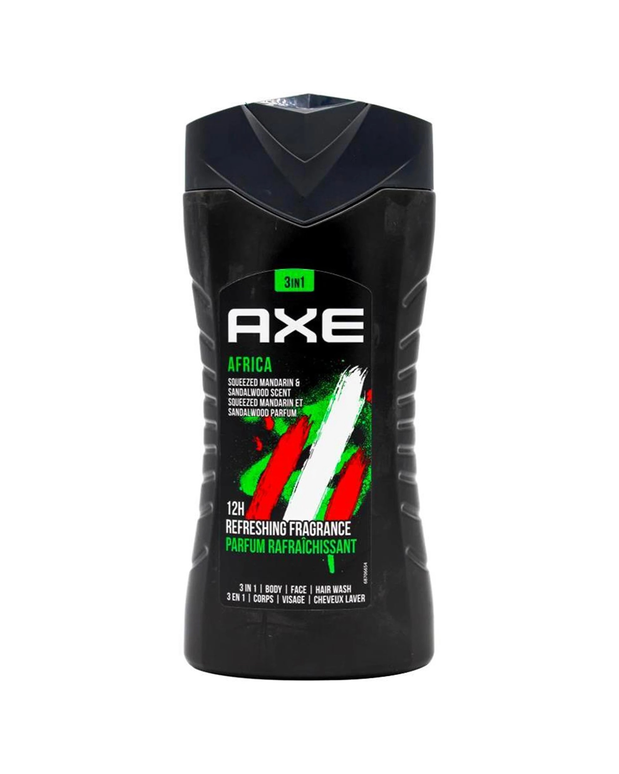 2 Axe 12pk Africa 3-in-1 Body Face Hair Wash 250ml For Men Mandarin Sandal - Multi, 2 of 4