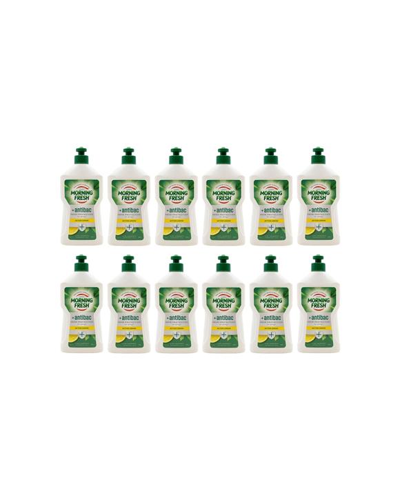 Morning Fresh 12PK Dishwashing Liquid Antibac Active Lemon 350ml - Multi