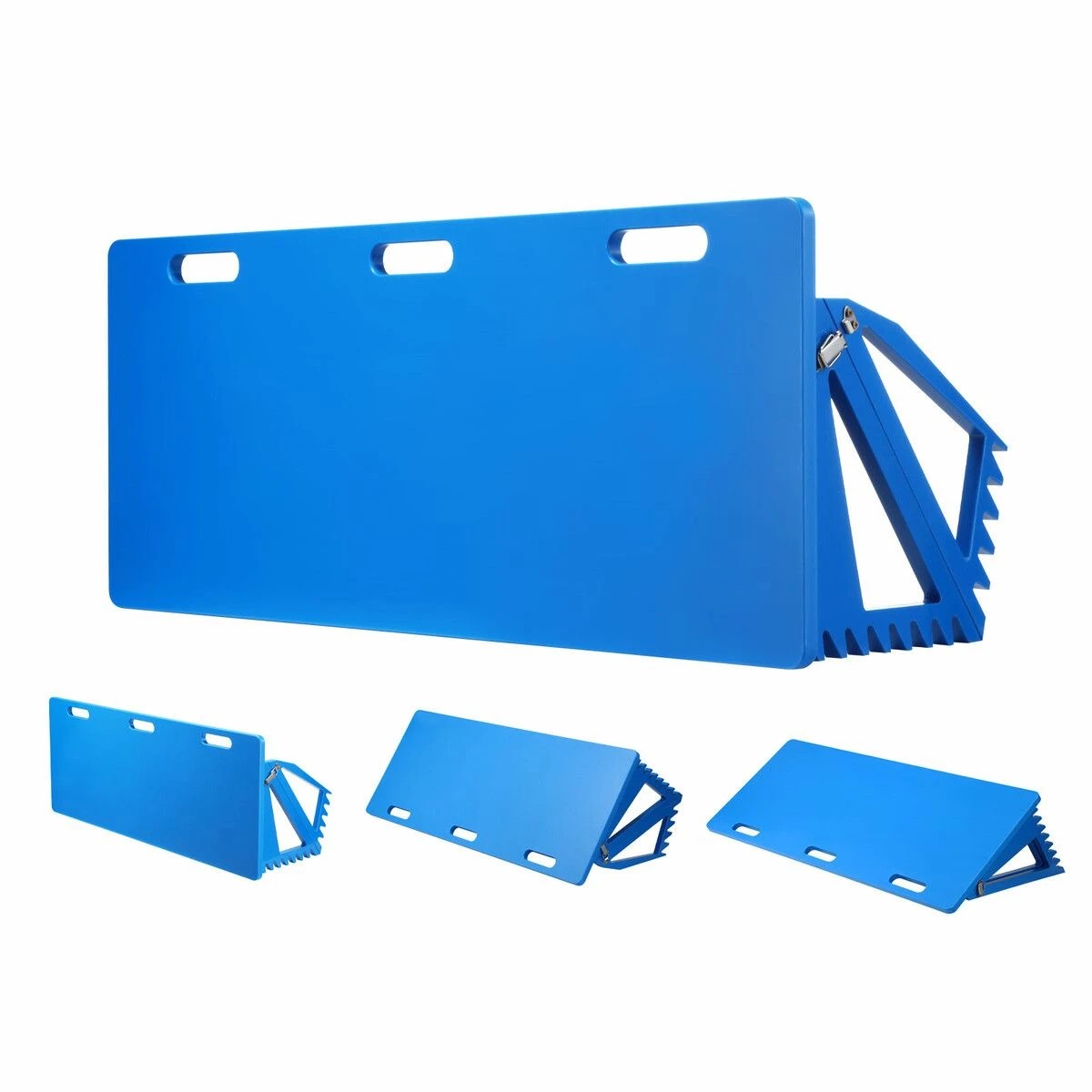 6 AUSWAY Soccer Rebounder Board, Football Rebound Wall 3 Adjustable Angles, HDPE Passing & Shooting Practice, 6 of 7