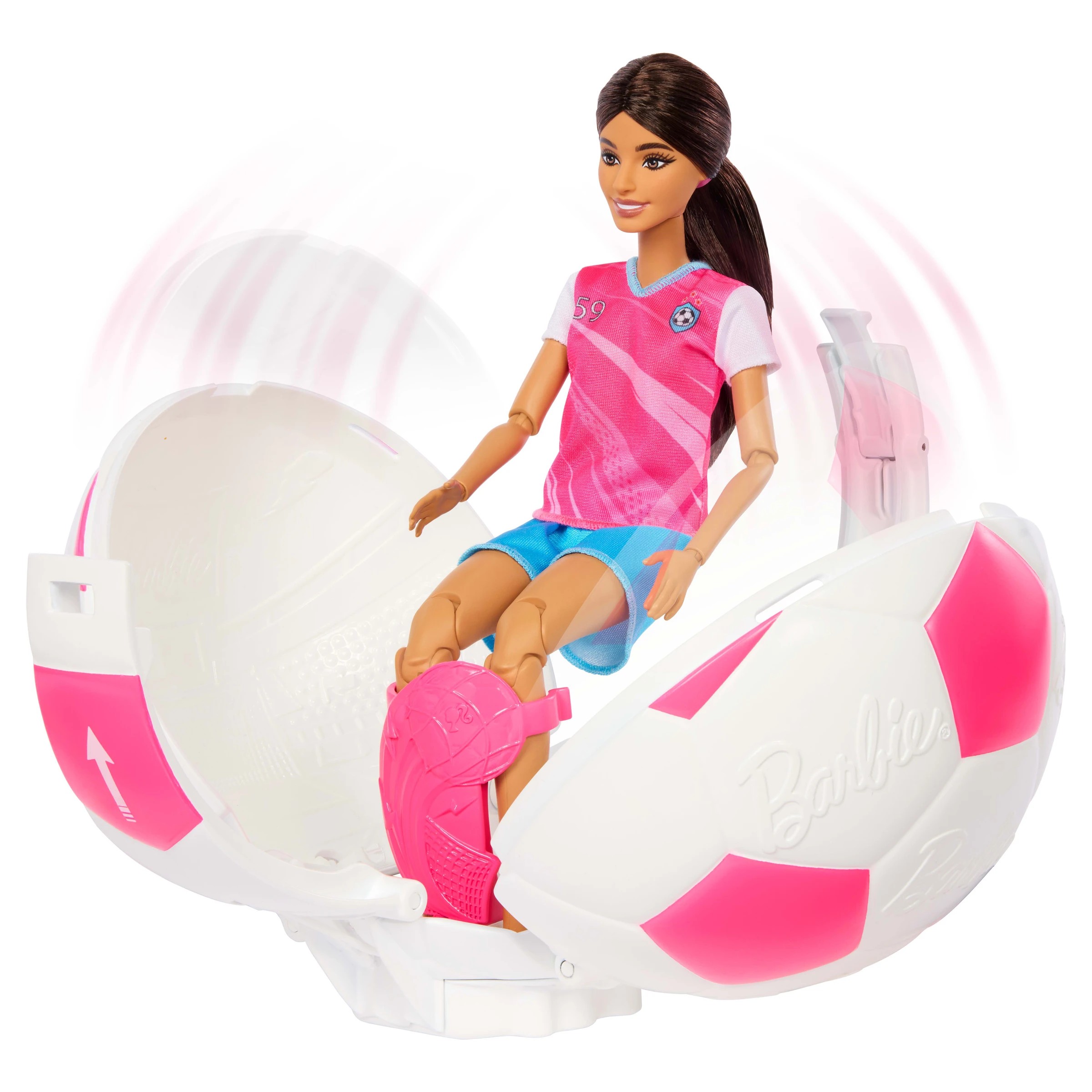 4 Barbie Team Barbie Roll & Reveal Soccer Player Doll and Accessories, 4 of 7