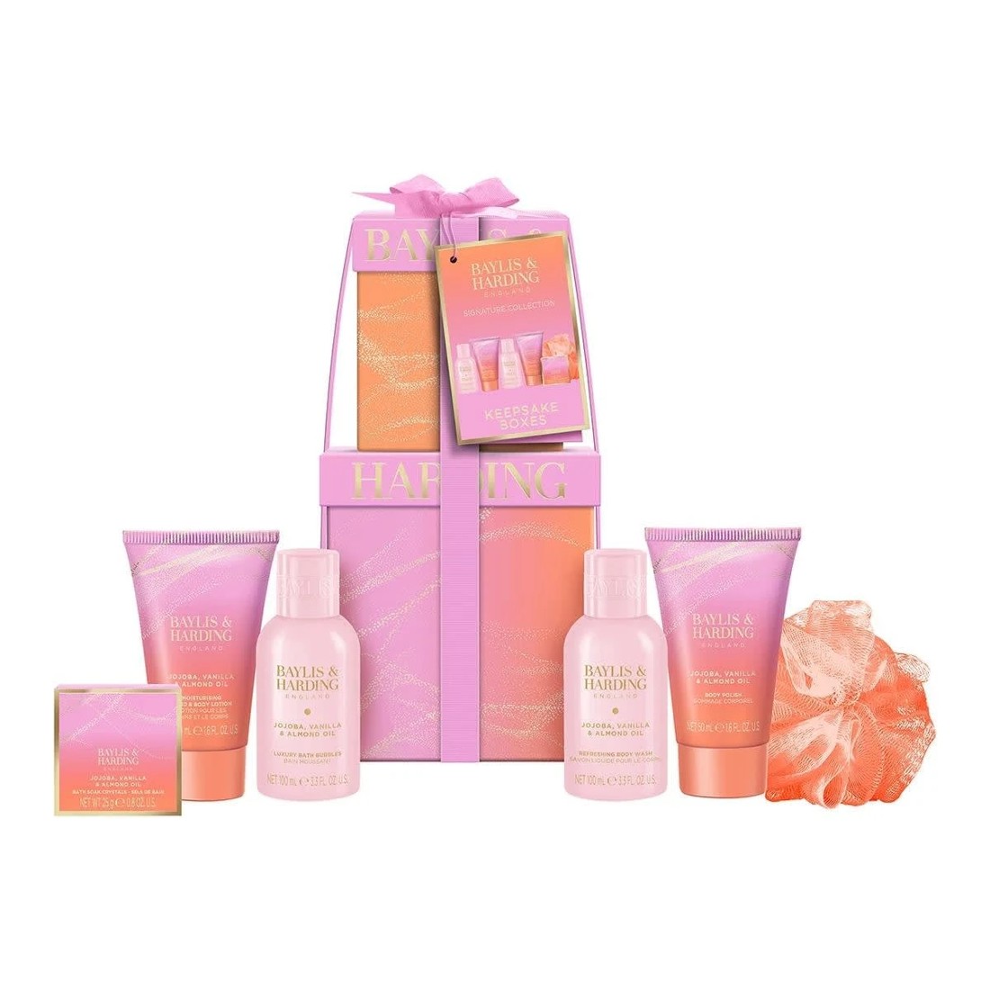 2 Baylis & Harding Signature Collection Keepsake Boxes Gift Stack - Jojoba, Vanilla and Almond Oil, 2 of 4