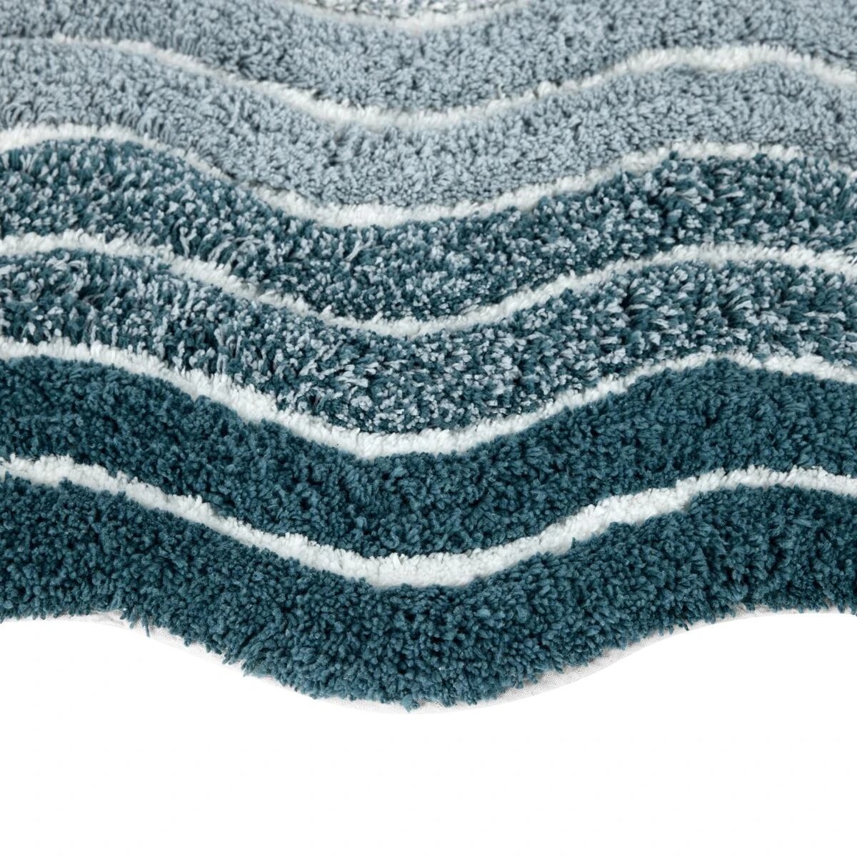 3 Blue Waves Bath Mat, 3 of 5