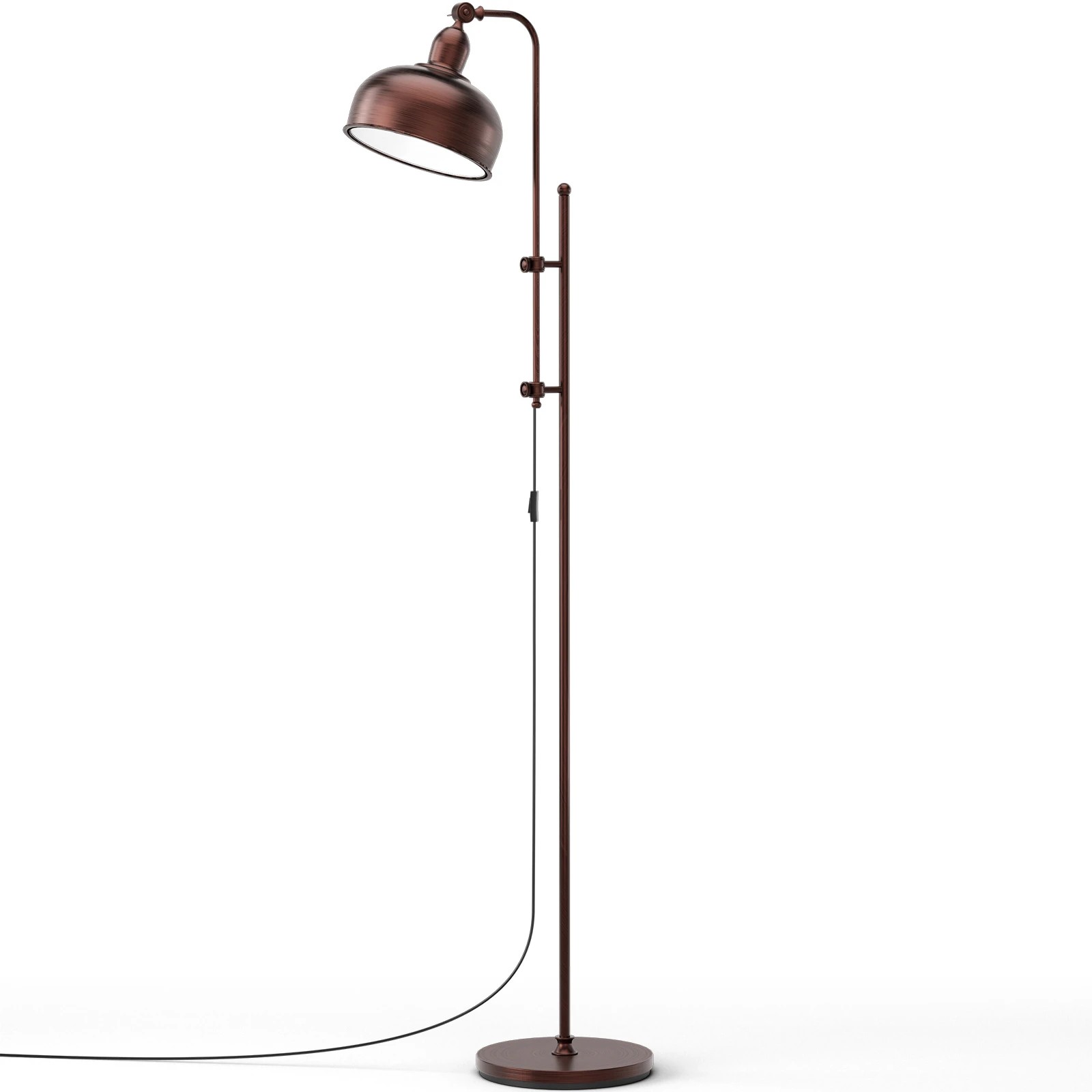 1 Costway Industrial Floor Lamp Height Adjustable Free-standing Lamp, 1 of 5