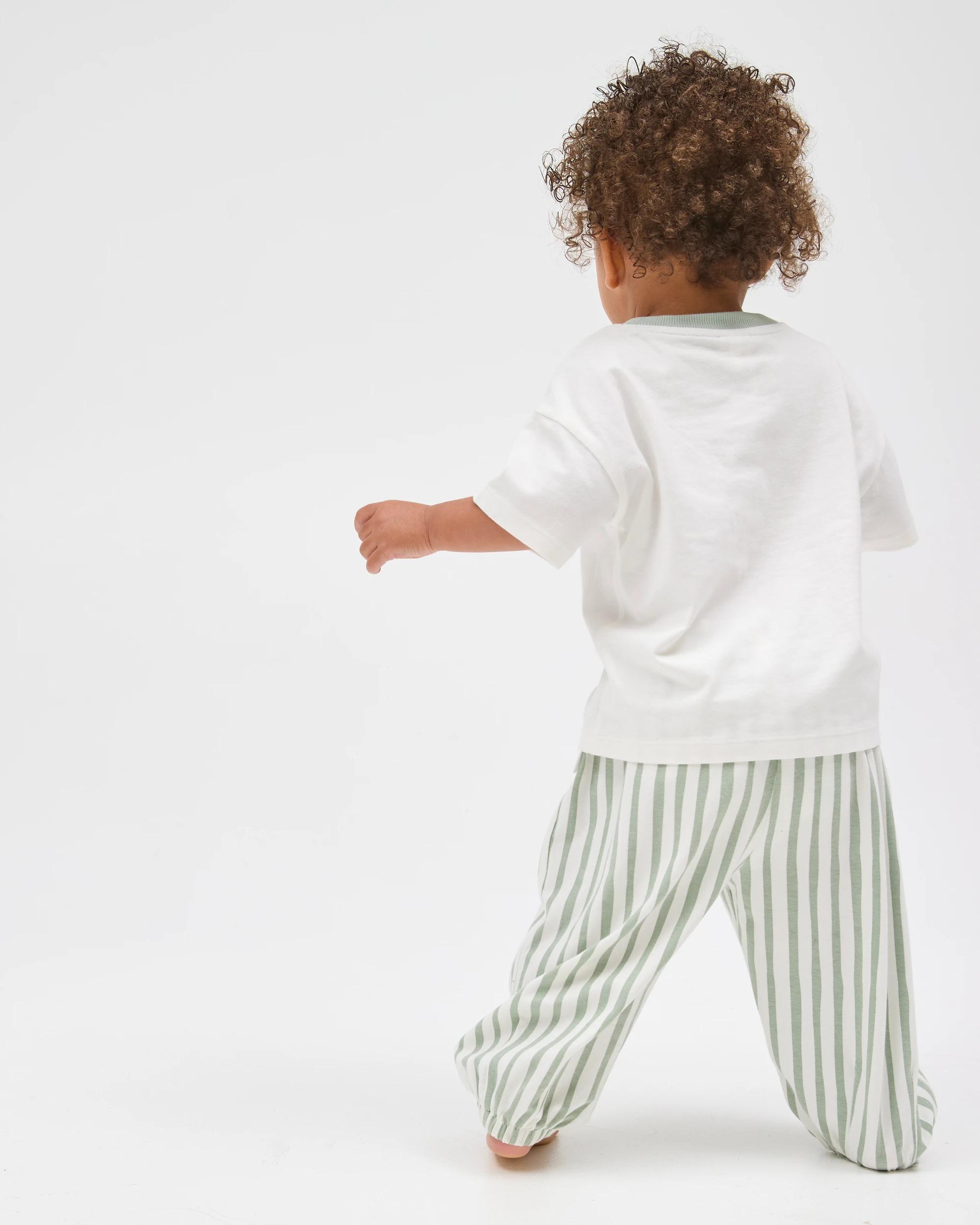4 Target Baby Organic Cotton Jersey Balloon Pants STRIPE DELLA ROBBIA BLUE, 4 of 6